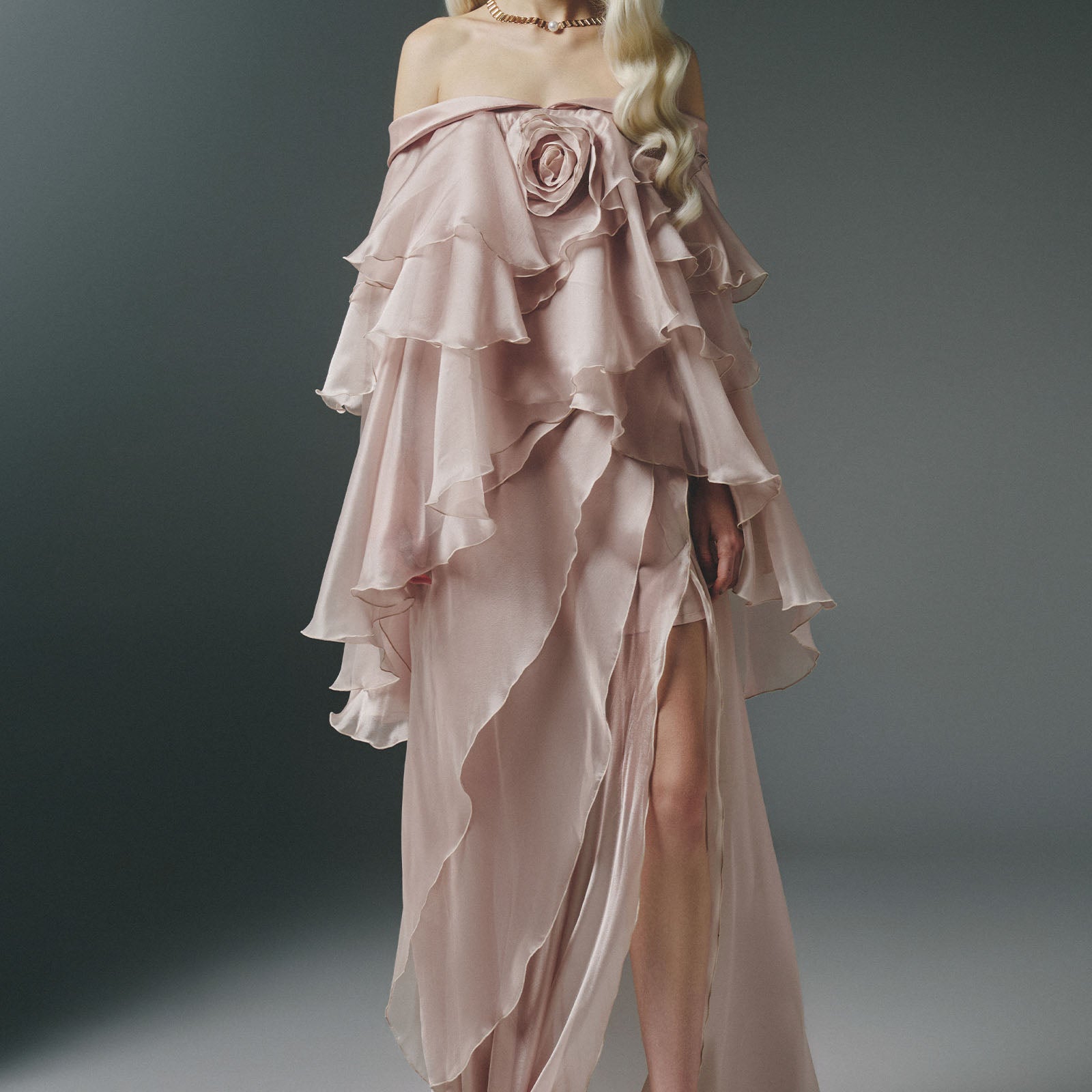 Cynthia Ruffle Maxi Dress
