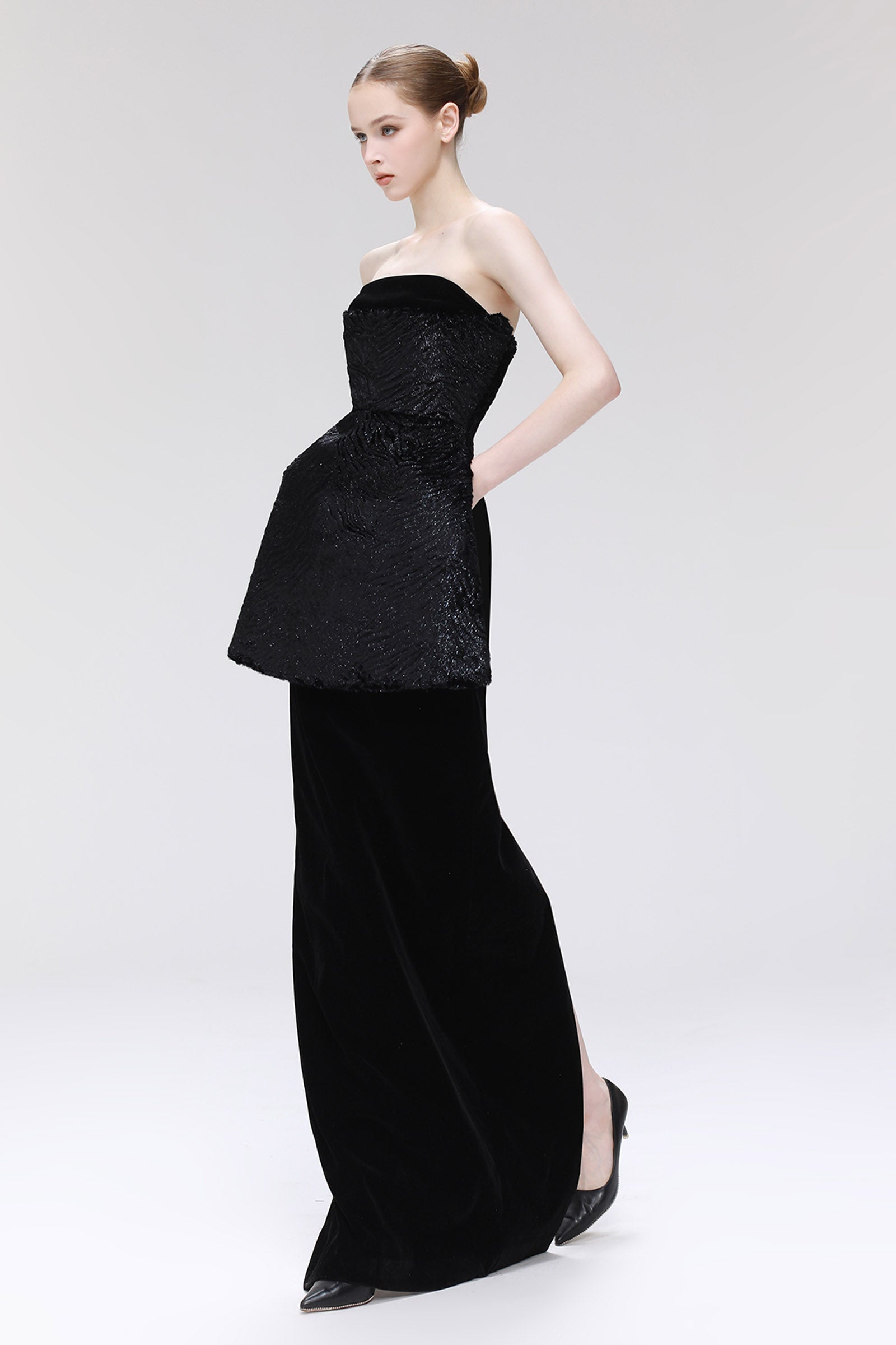 Vault Peplum Maxi Dress