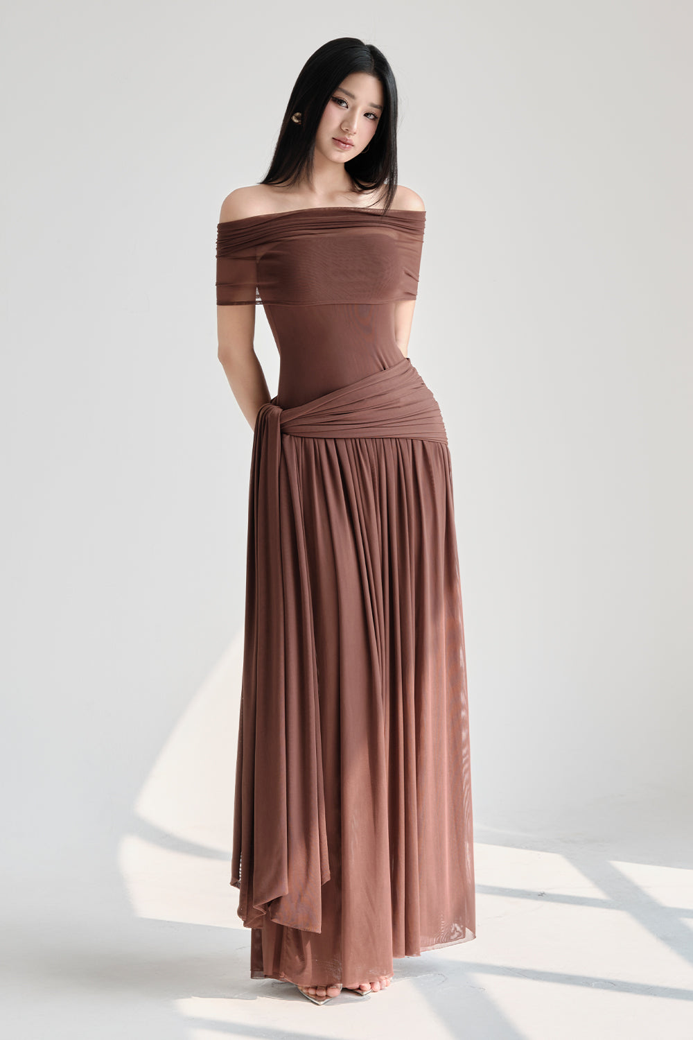 Bowie Off-Shoulder Maxi Dress