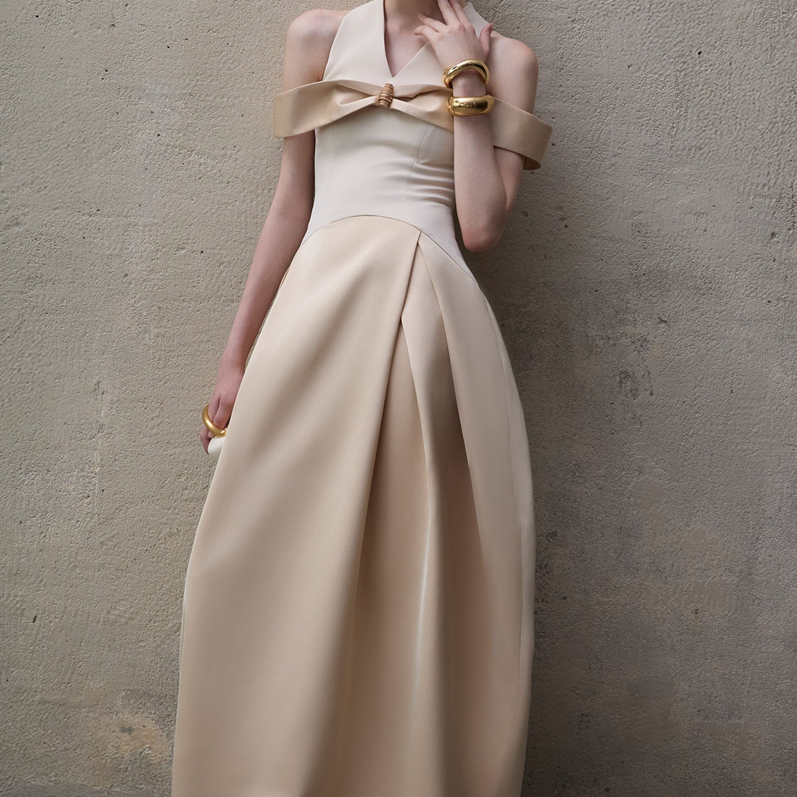 Juno Ball Gown Bow Maxi Dress