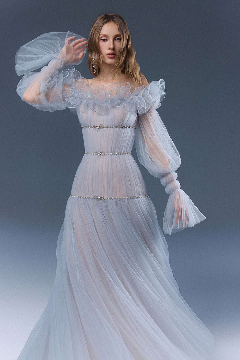 Aurora Puff Sleeve Maxi Dress