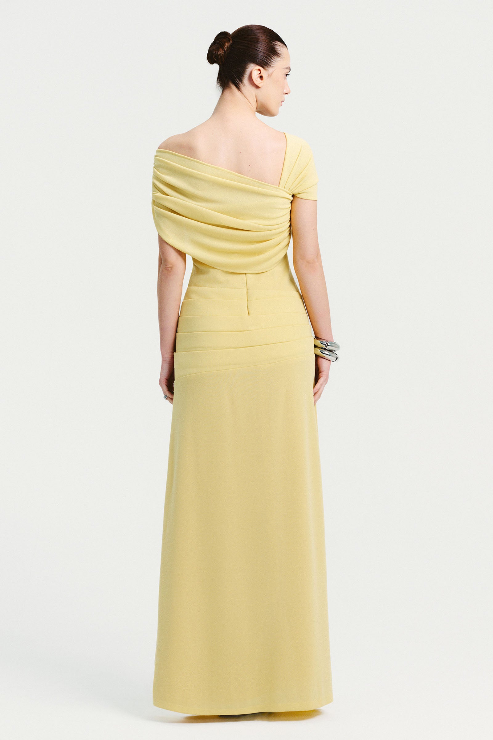 Amara Asymmetric Neck Maxi Dress