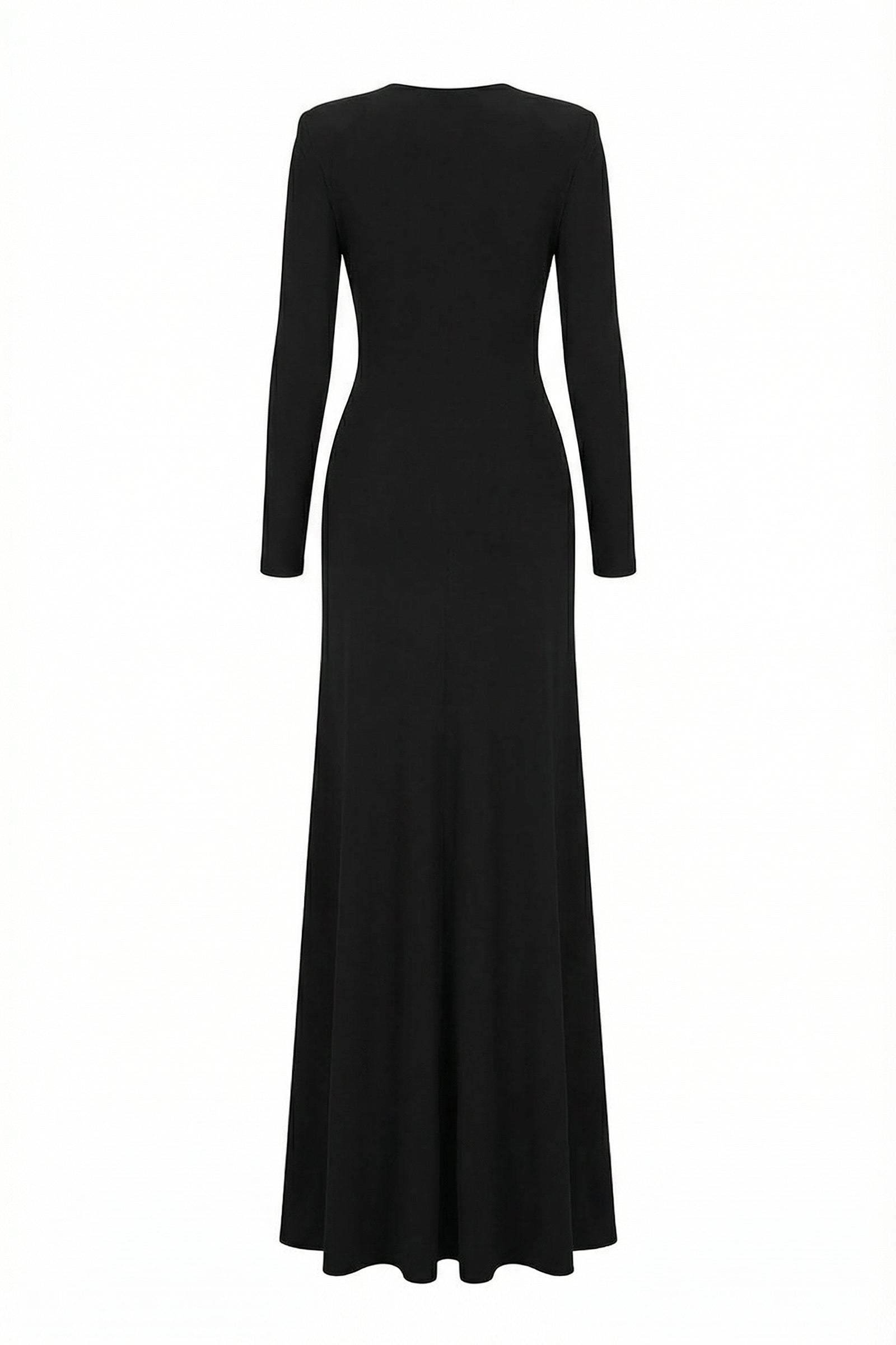 Vee Round Neck Maxi Dress