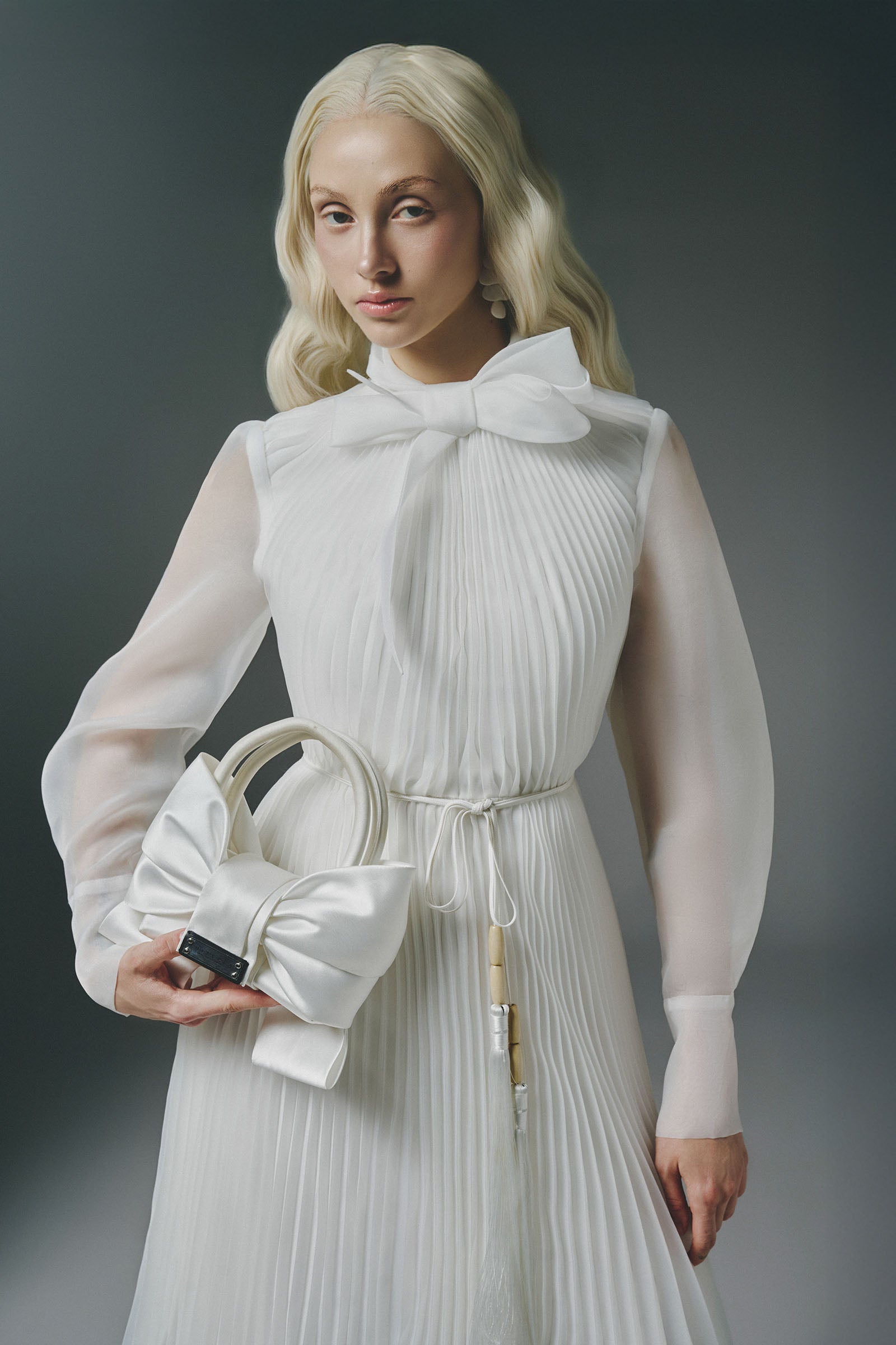 Sabrina Pleated Midi Dress
