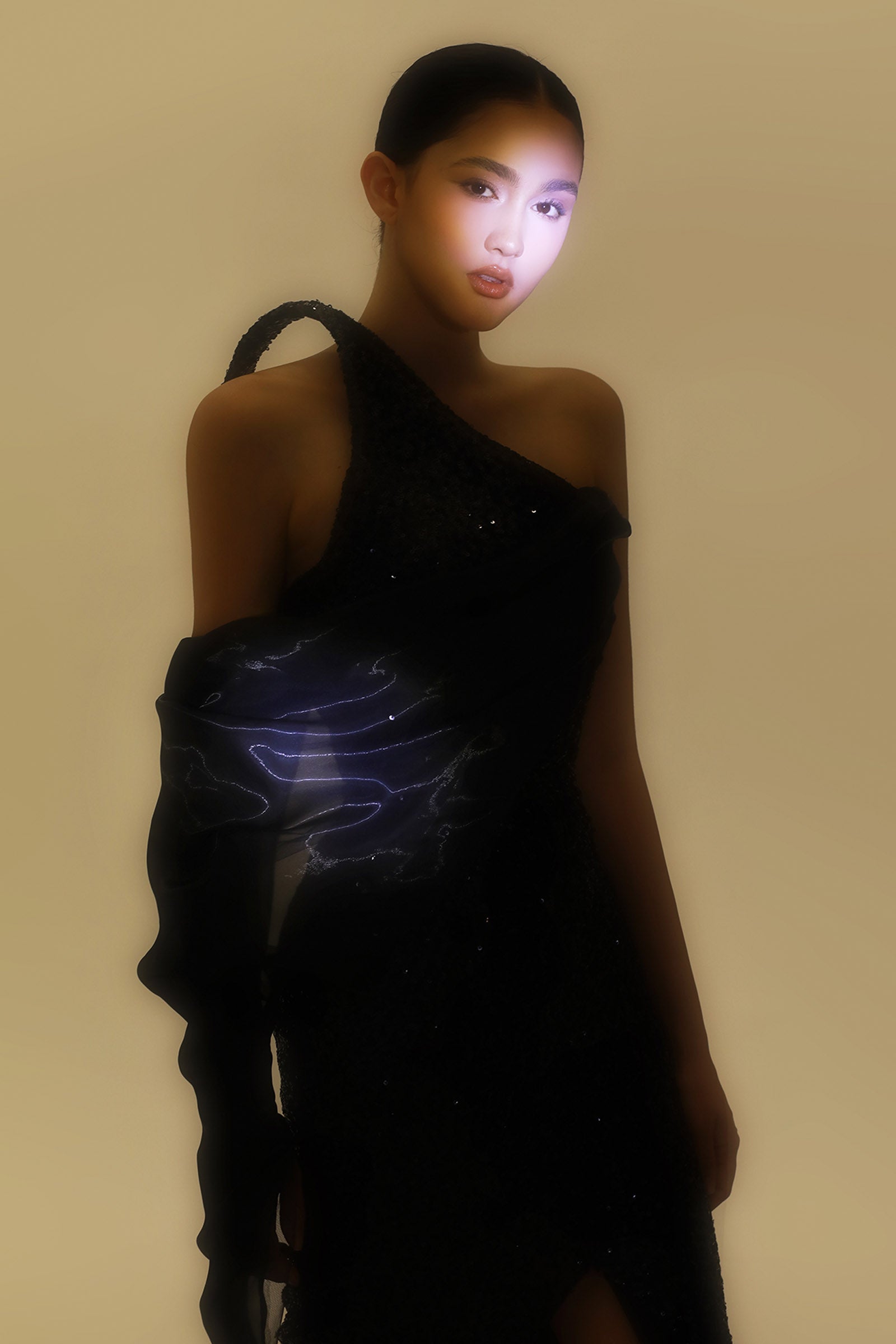 Stellar Draped Maxi Dress