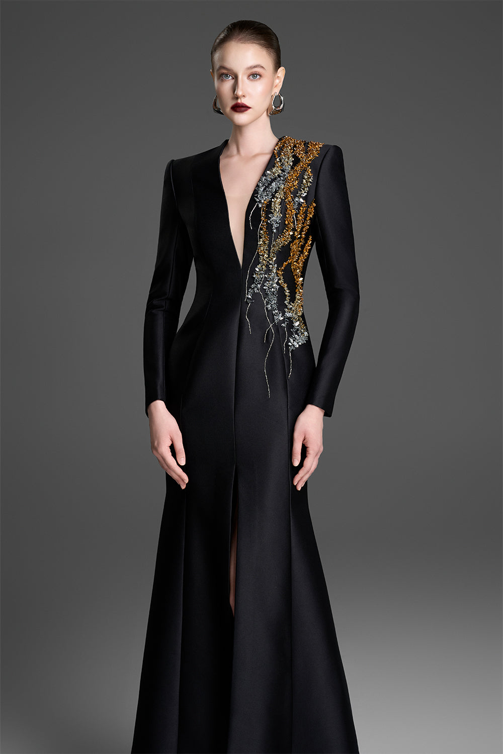 Linnea Mermaid Bead Maxi Dress