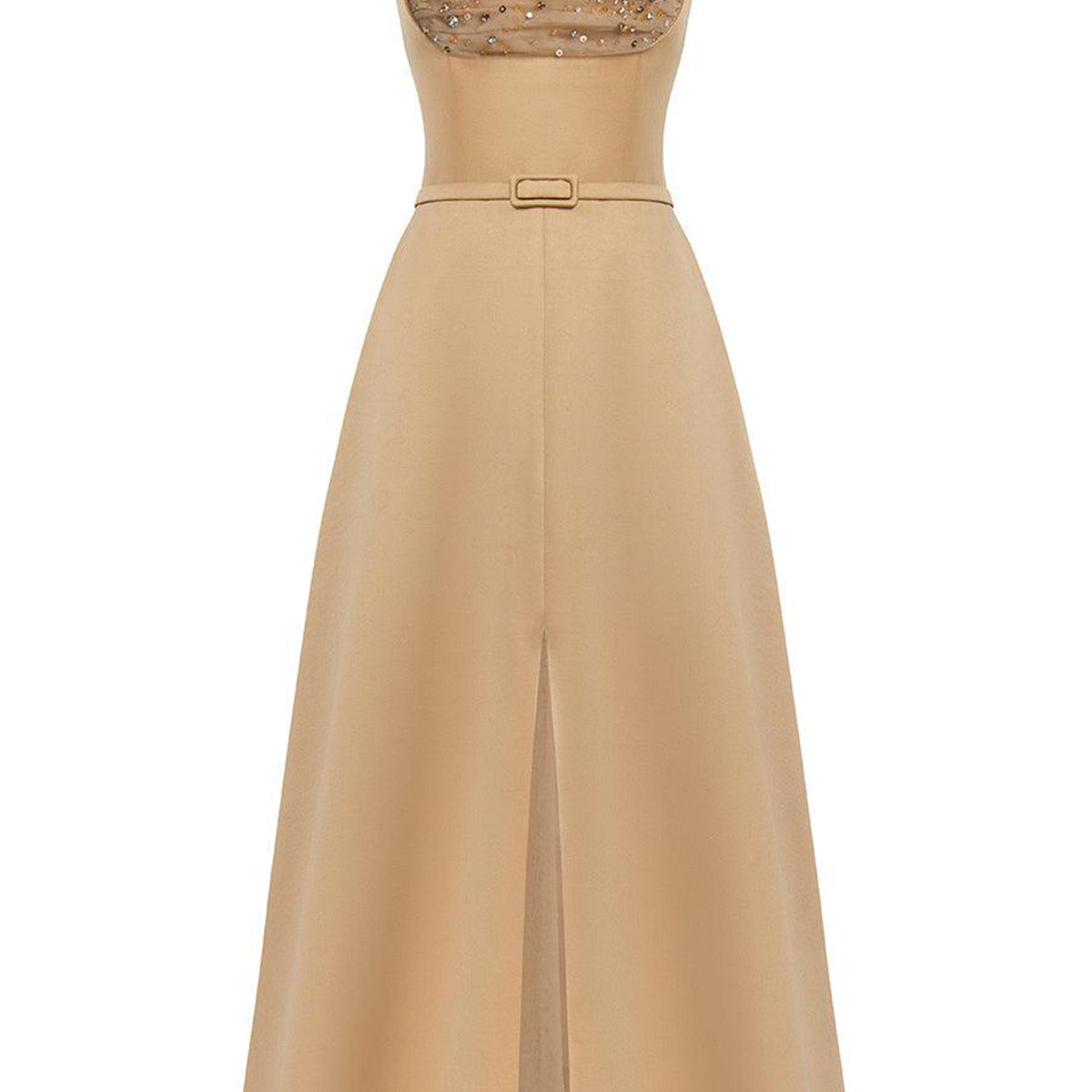 Liora A-line Loose Strap Taffeta Midi Dress