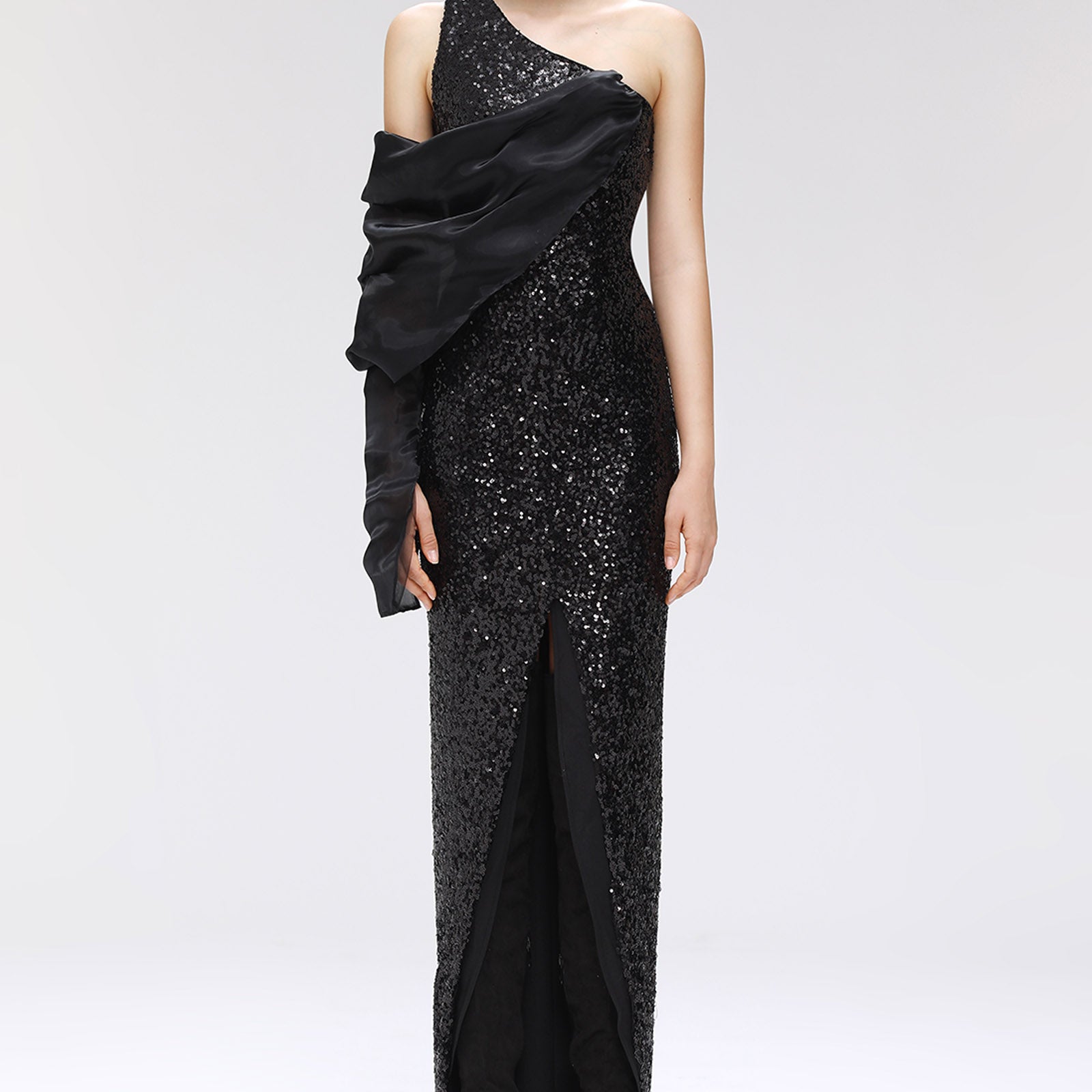 Stellar Draped Maxi Dress