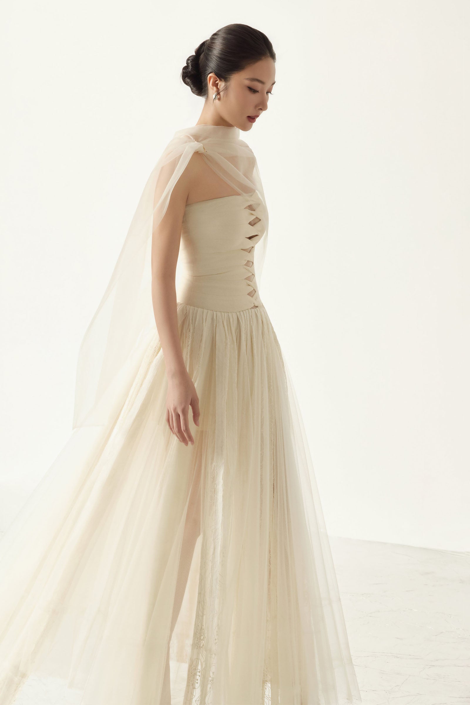 Elizabeth Straight Across Maxi Dress
