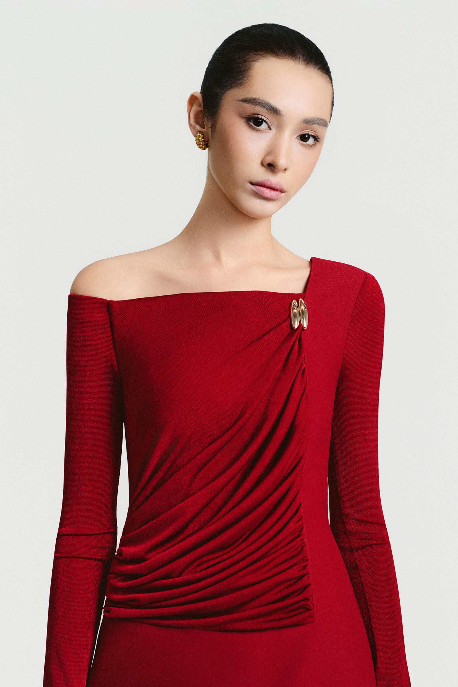 Amelie Ruched Maxi Dress