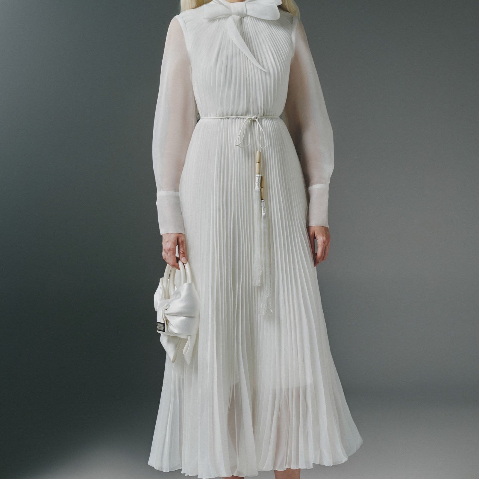 Sabrina Pleated Midi Dress