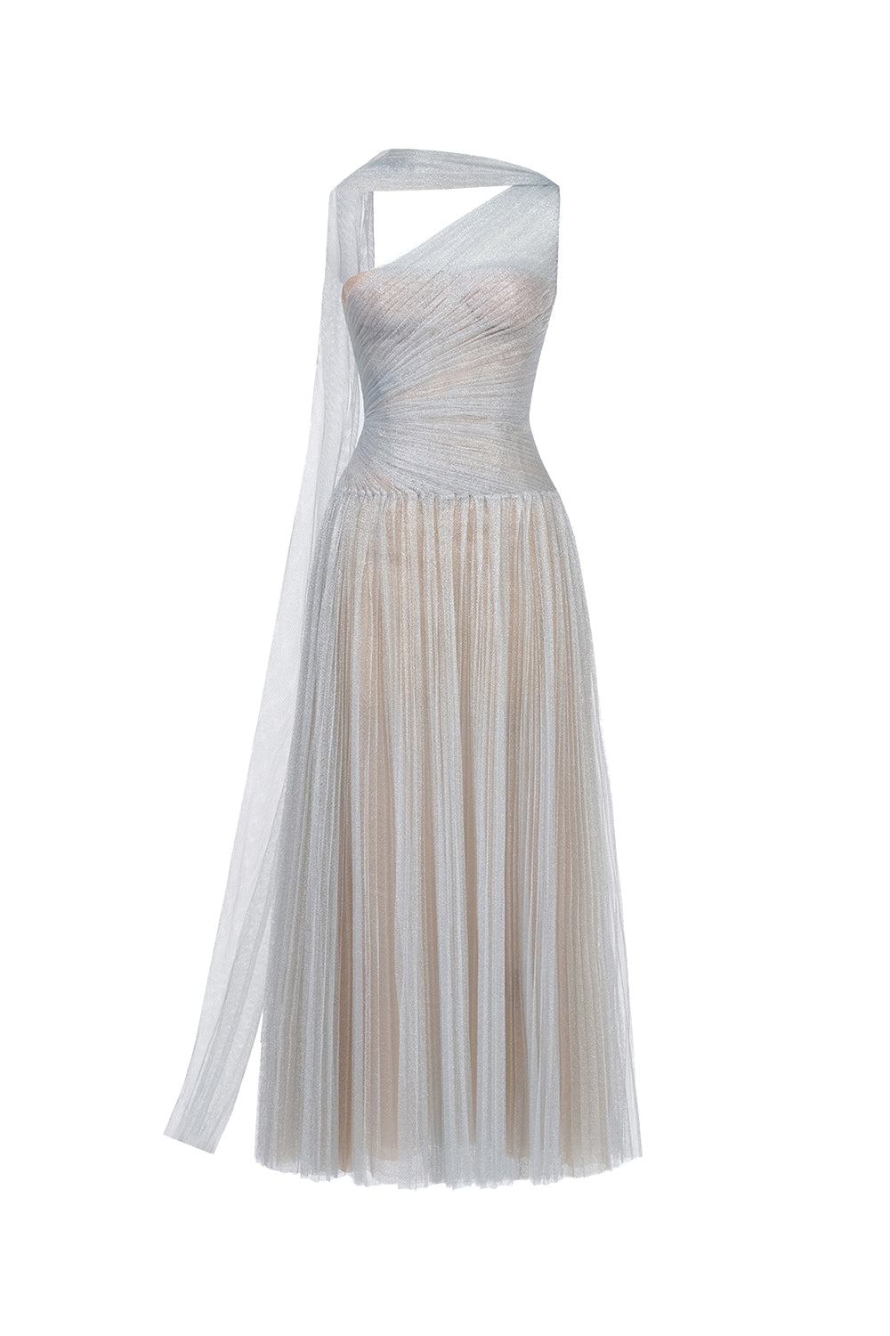 Draped Midi Dress