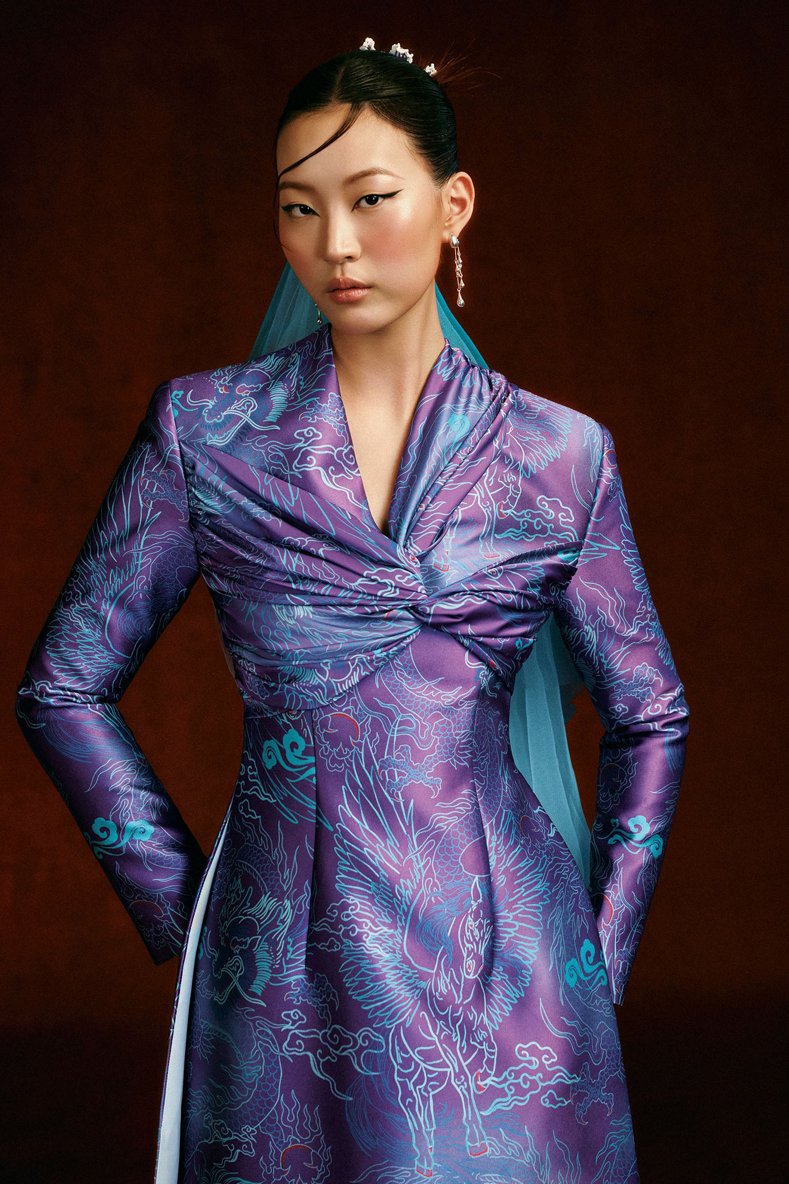 Gia Draped Ao Dai