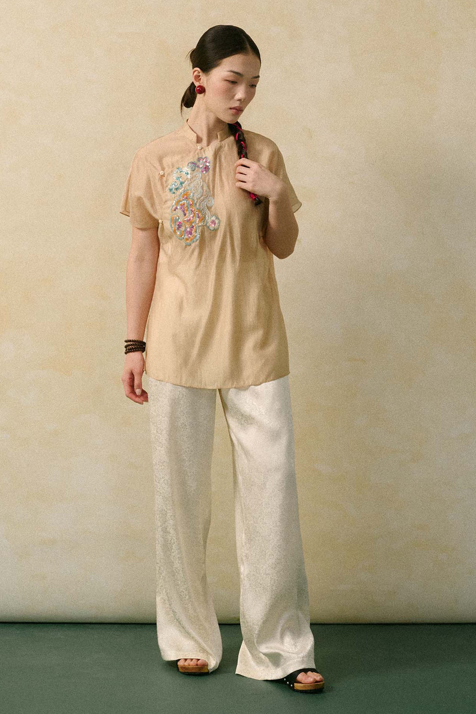Kim Cuc Embroidery Top