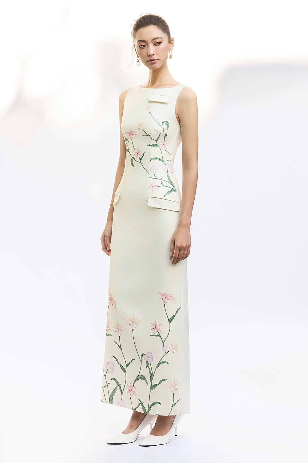 Mira Boat Neck Midi Dress