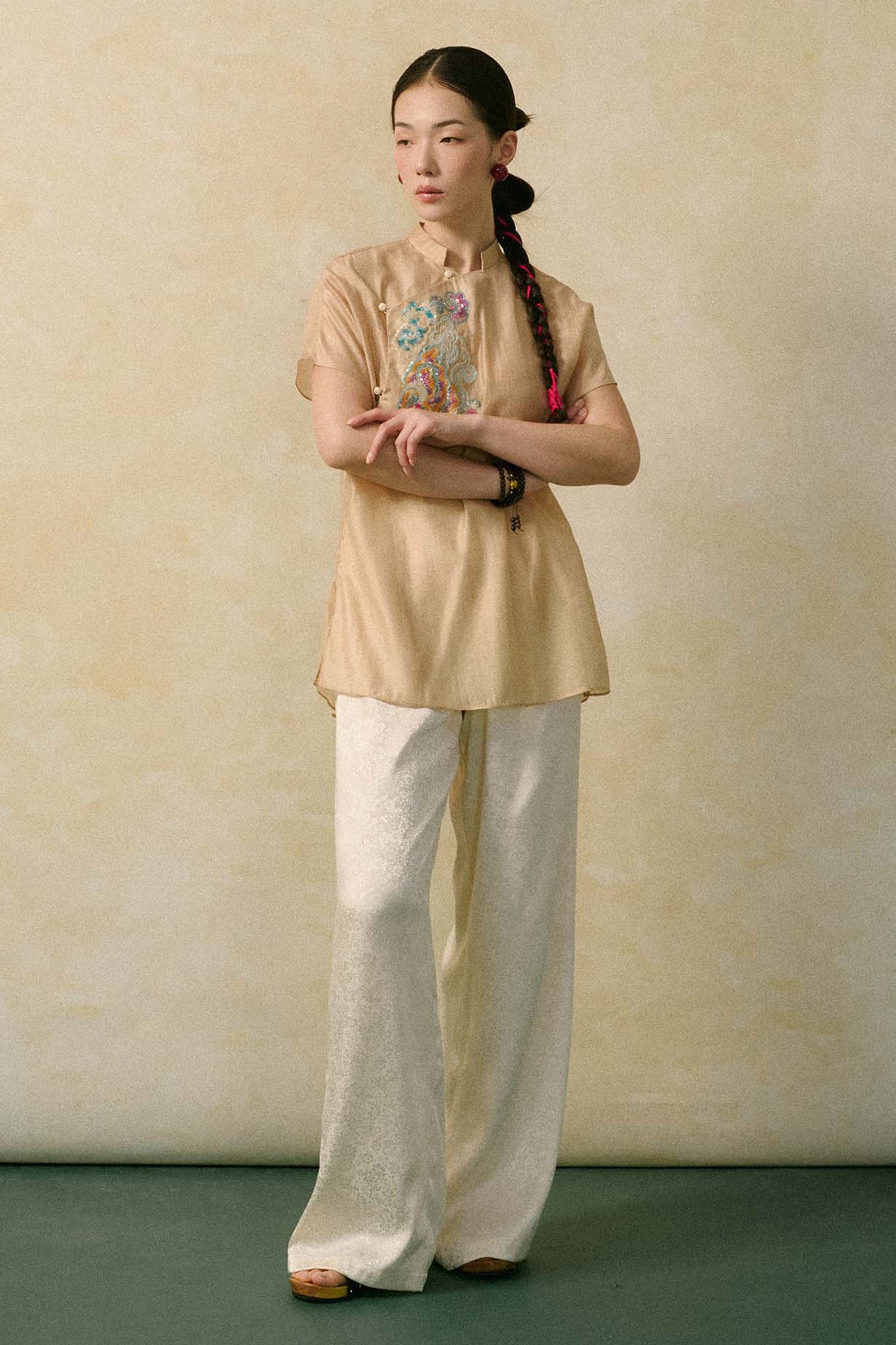 Kim Cuc Embroidery Top