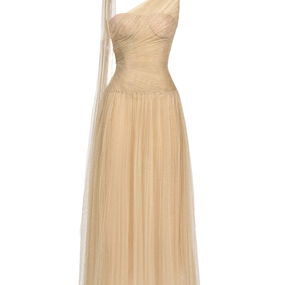 Draped Midi Dress