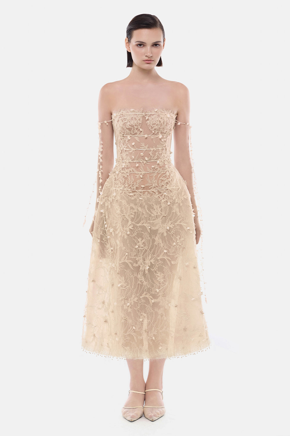 Cloud A-line Midi Dress