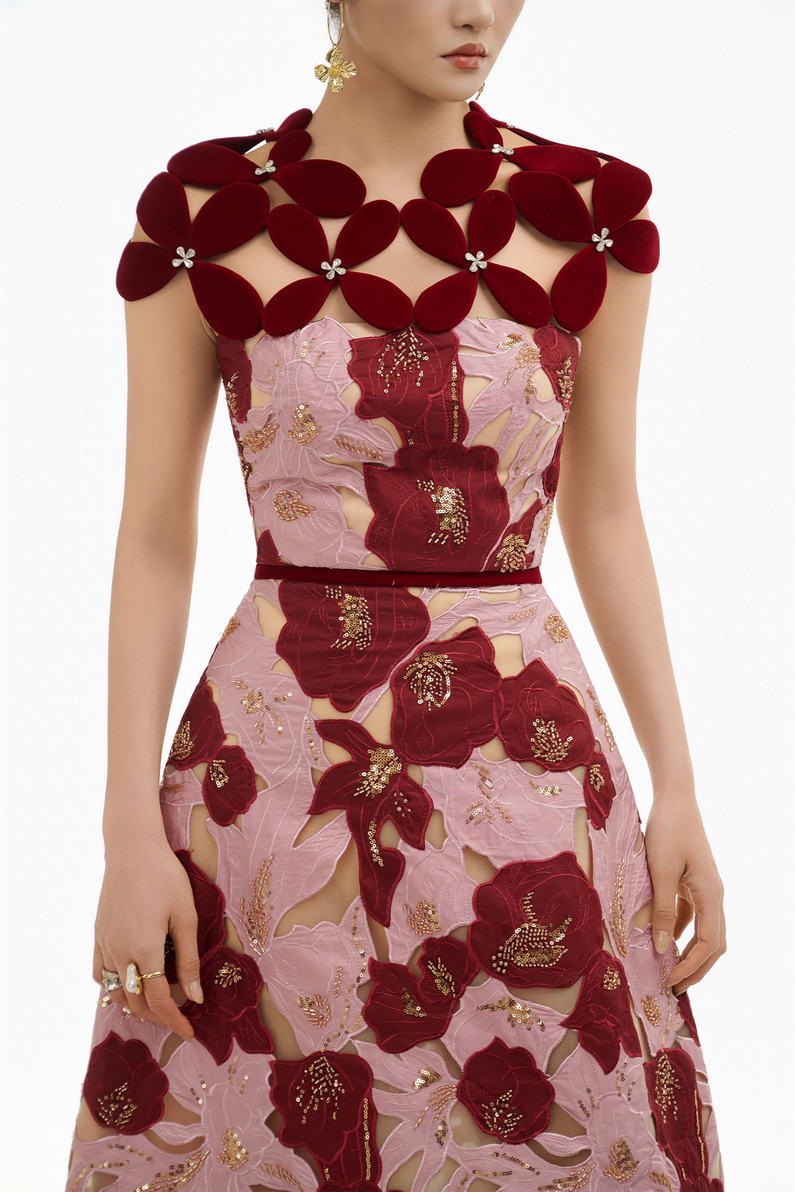 Fiora Embroidery Maxi Dress