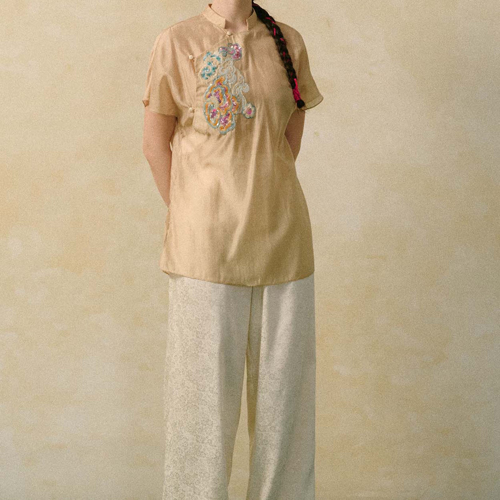 Kim Cuc Embroidery Top