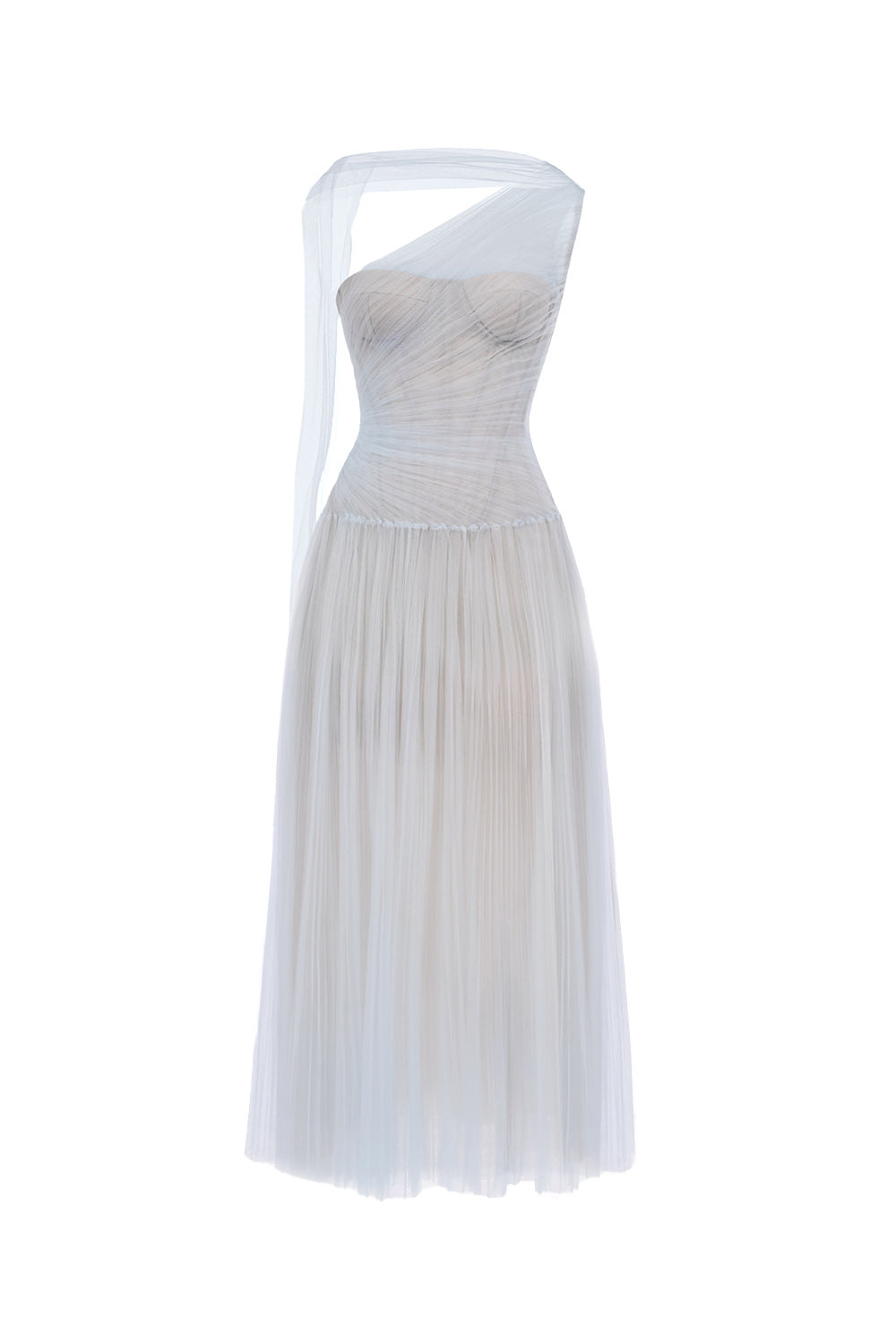 Draped Midi Dress