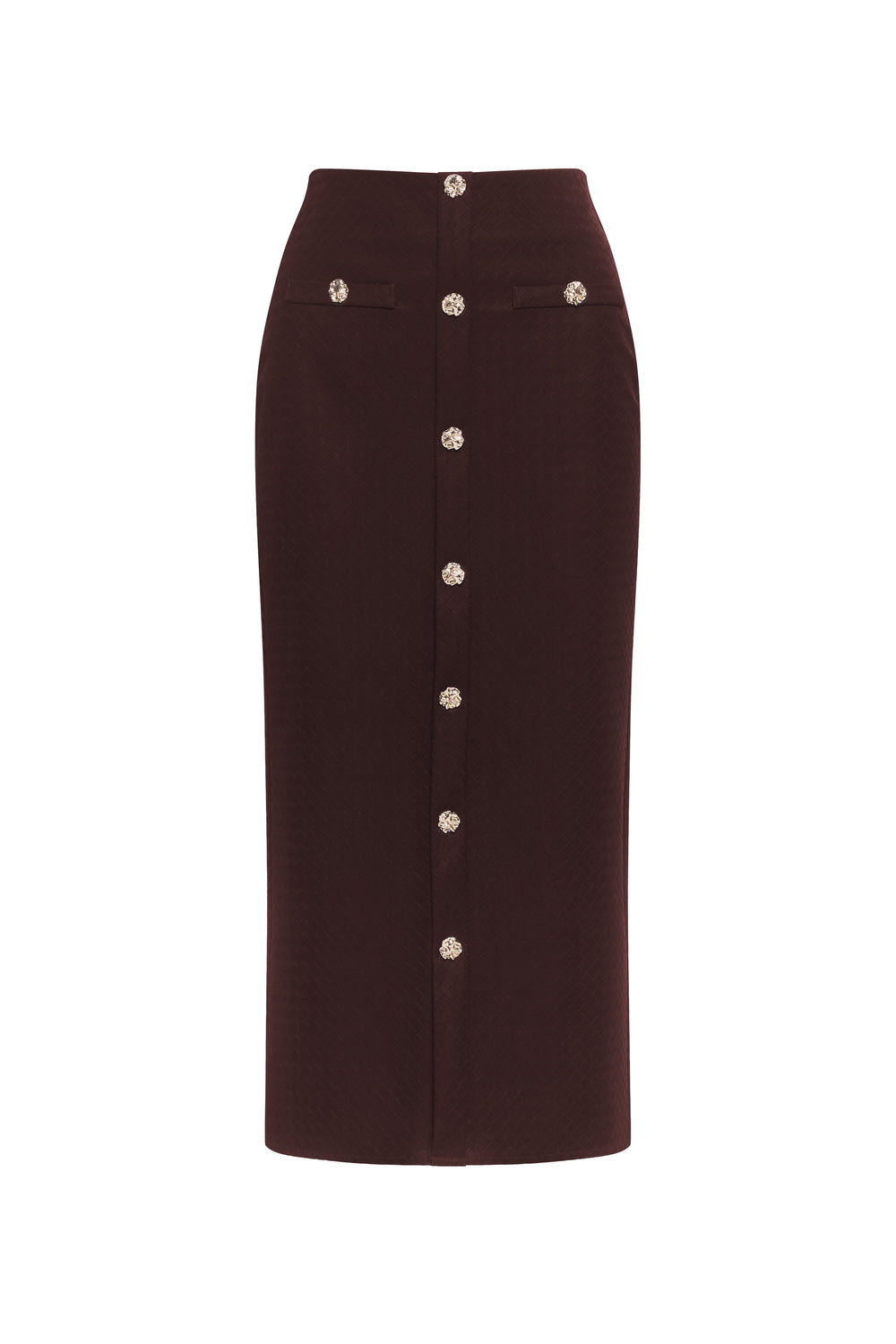 Elowen Straight Button Skirt