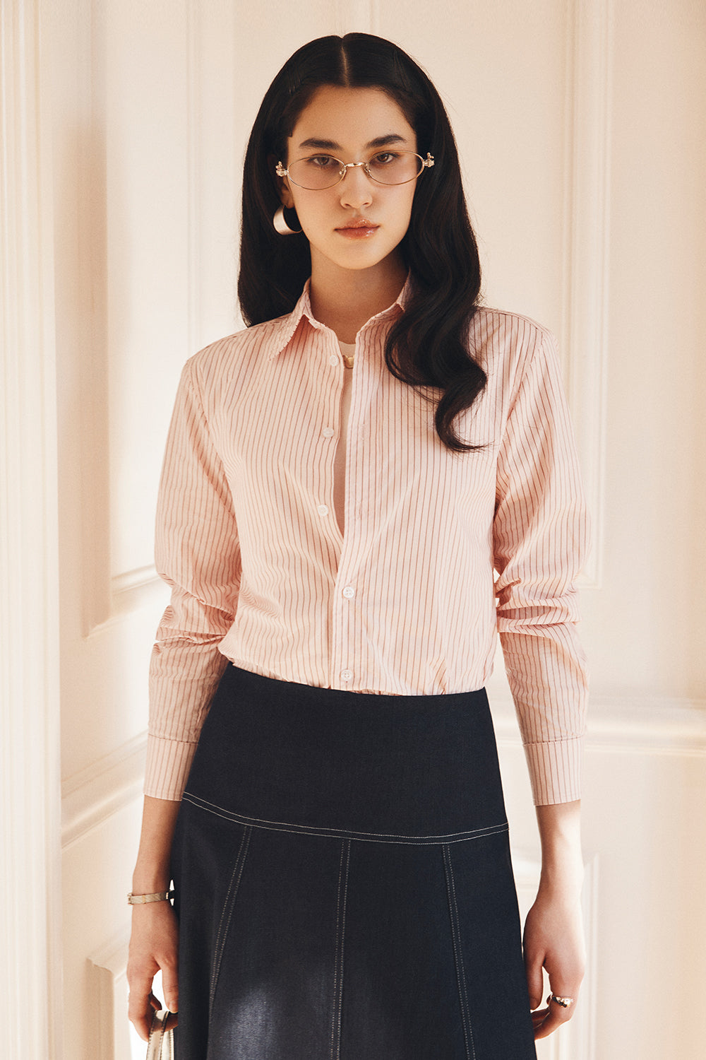 Anita Collared Cotton Shirt