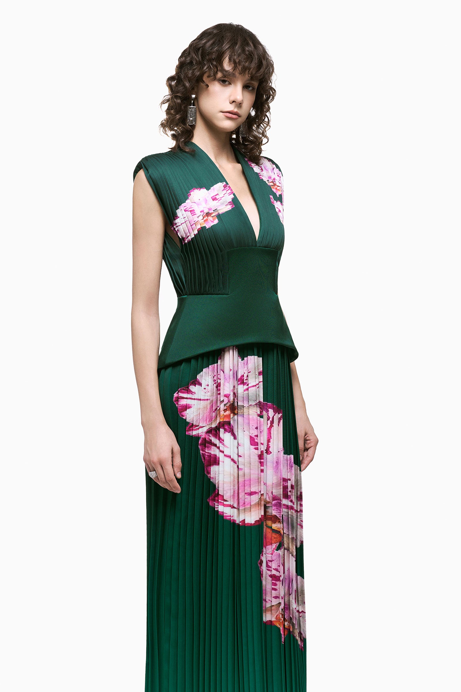 Camellia V-Neck Maxi Dress