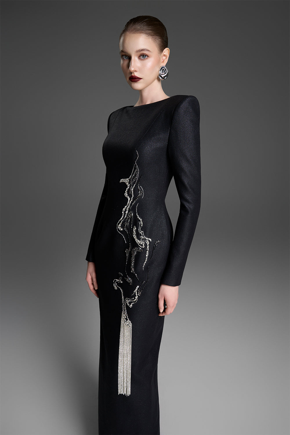 Valentina Sheath Tassel Maxi Dress