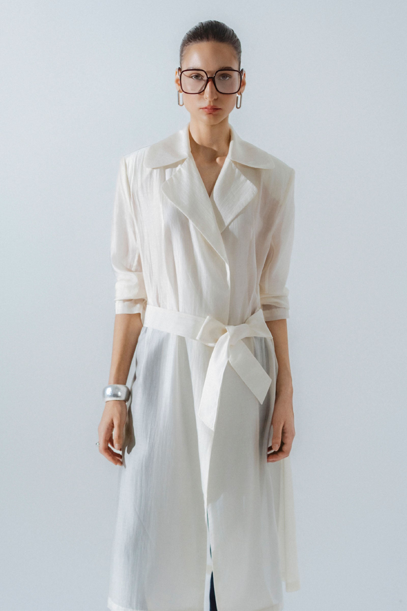 Bella Notched Lapel Trench Coat