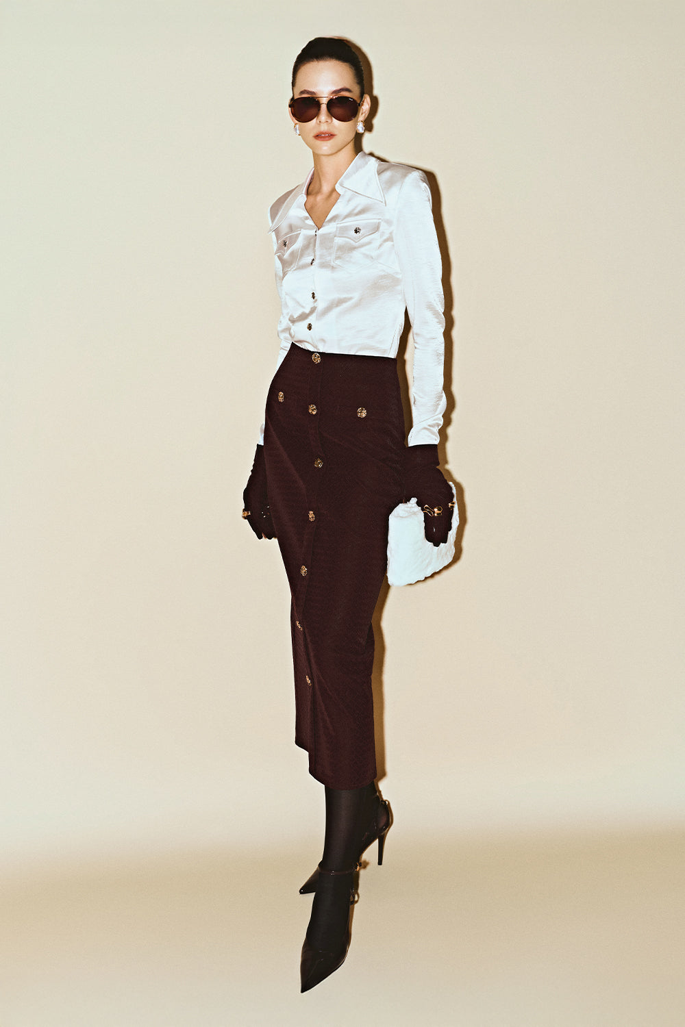 Elowen V-Neck Button Shirt