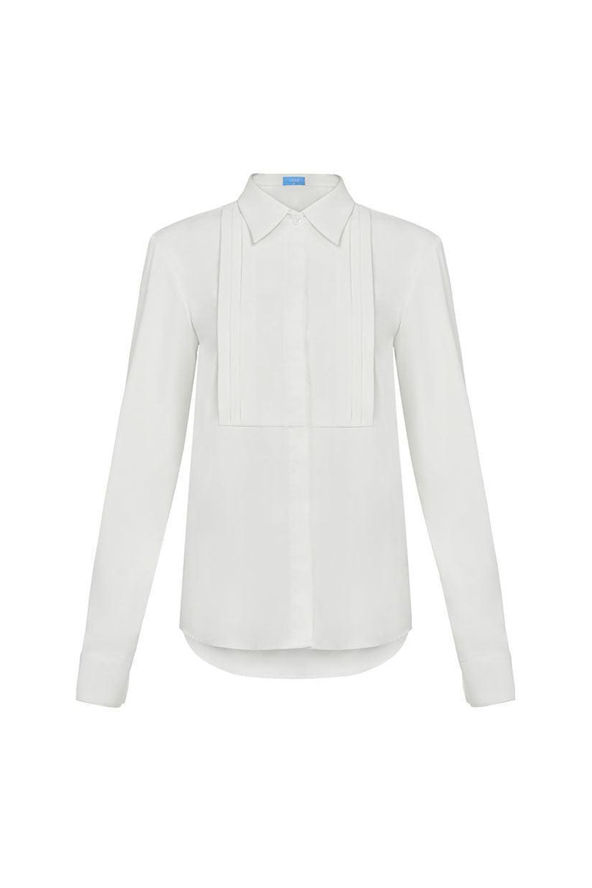 Anna Straight Collared Neck Cotton Poplin Shirt