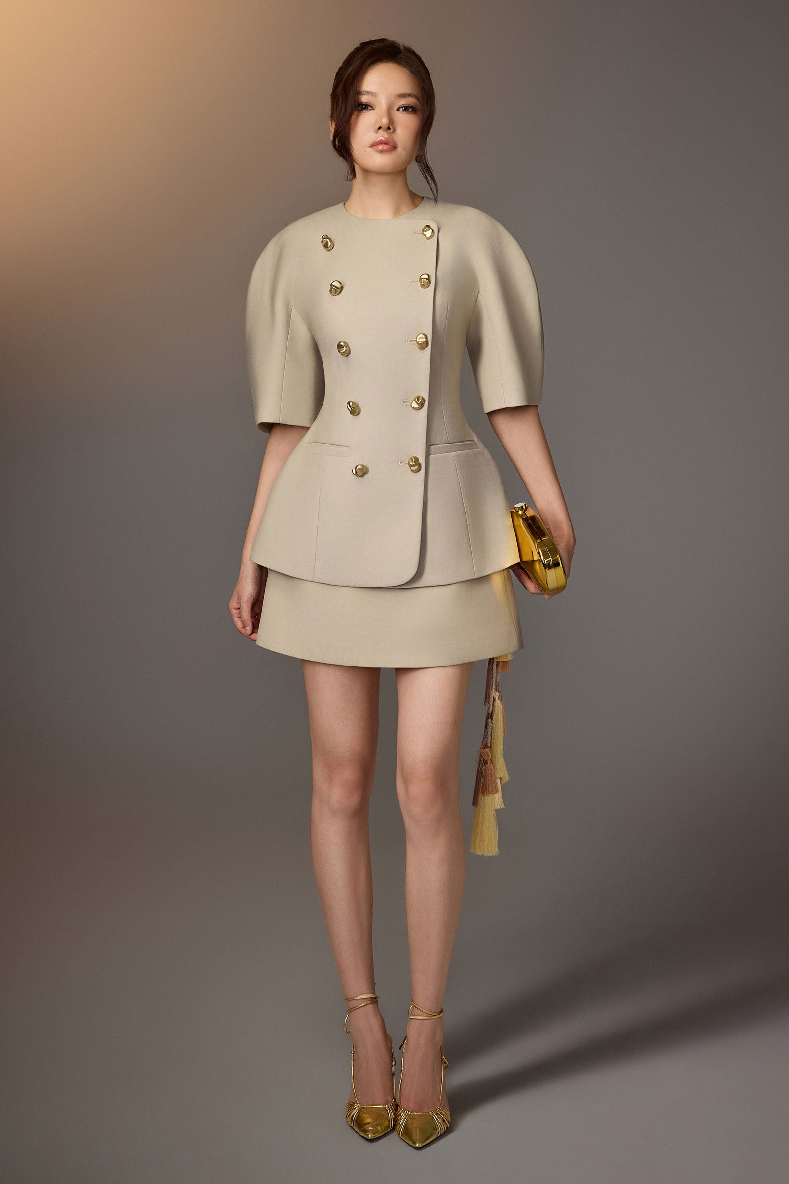Lune Puff Sleeve Blazer