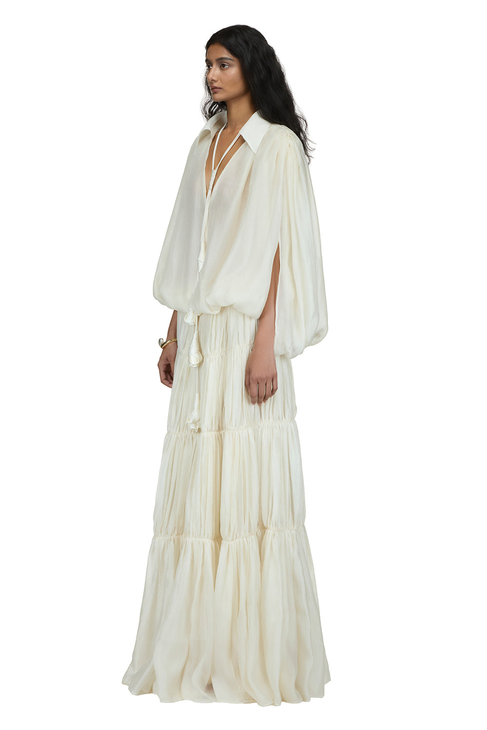 Seris Blouson Maxi Dress