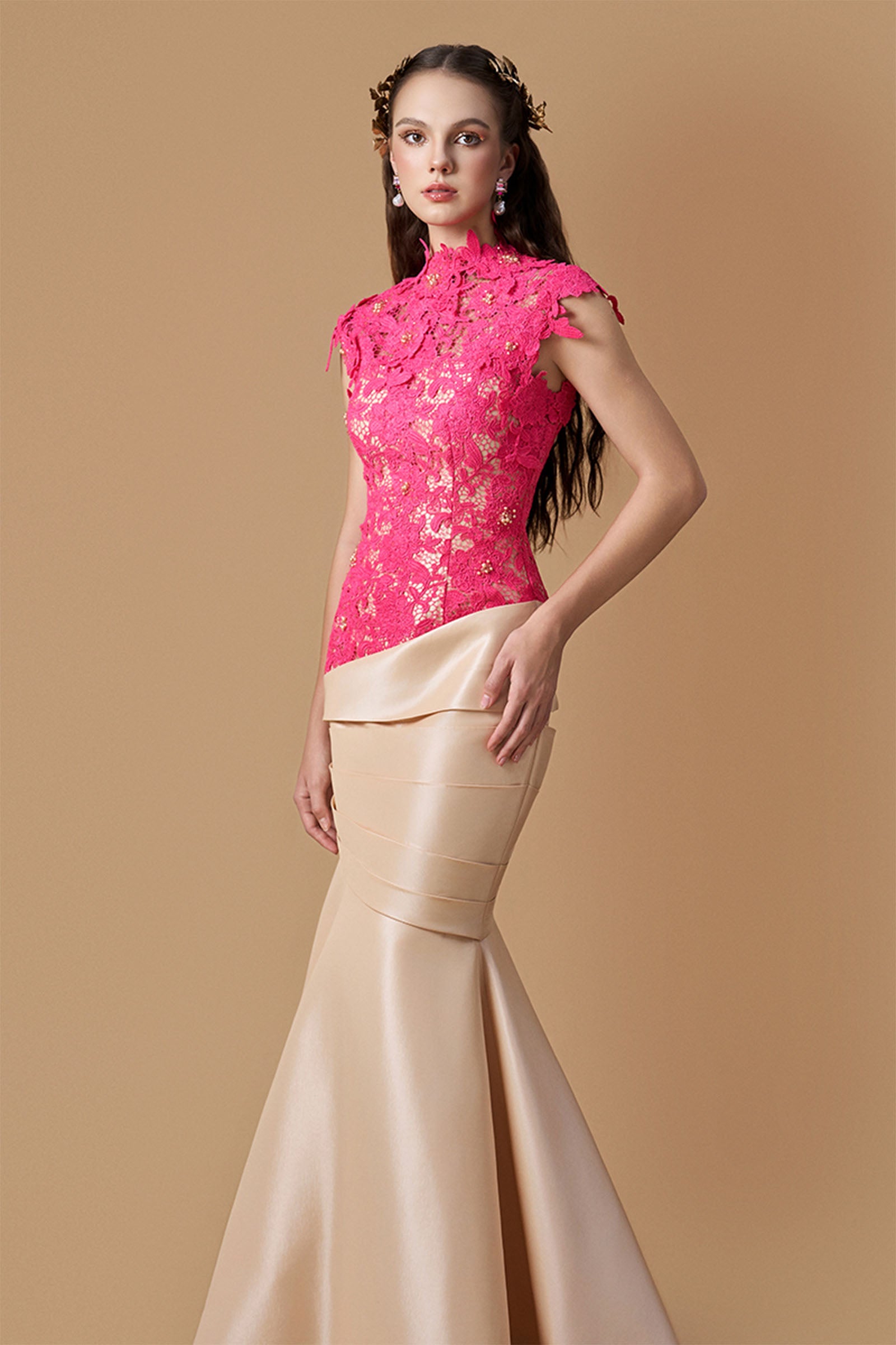 Isora High Neck Maxi Dress