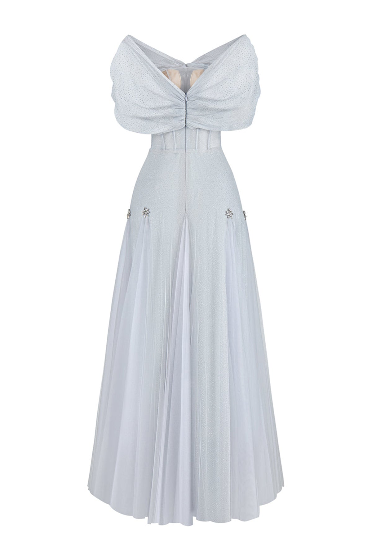 Iriséa A-line Corset Waist Tulle Ankle Length Dress