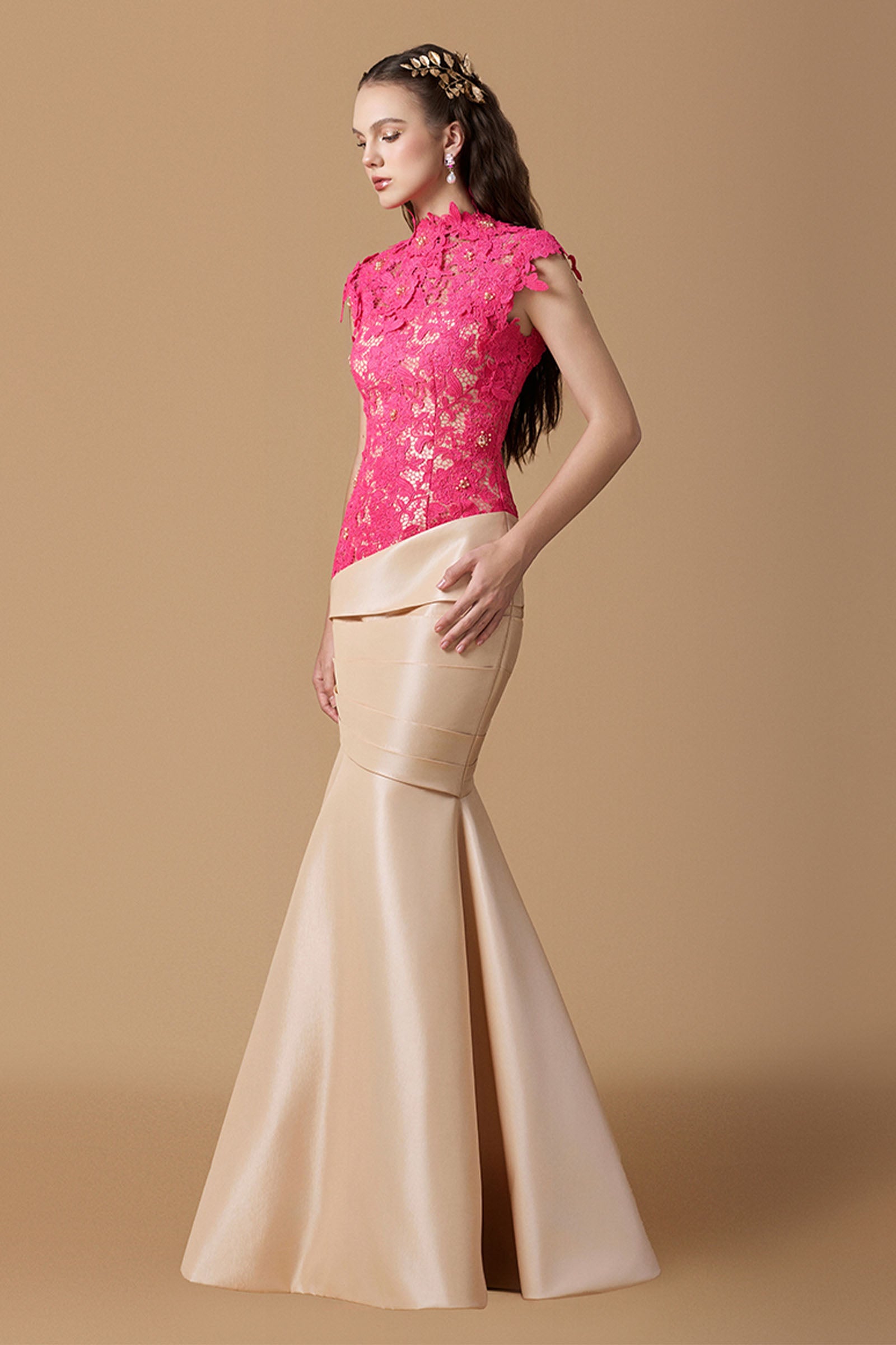 Isora High Neck Maxi Dress