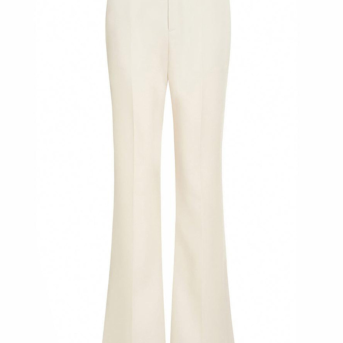 Amelia Fit and Flare Side Slit Twill Pants