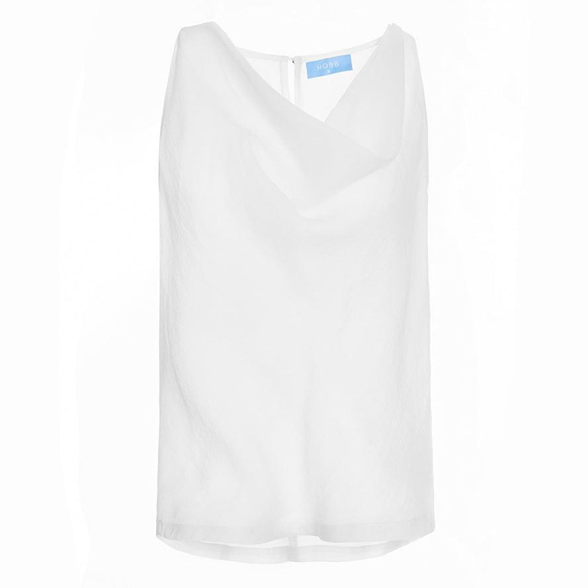 Amabel Straight Cowl Neck Silk Crepe Top
