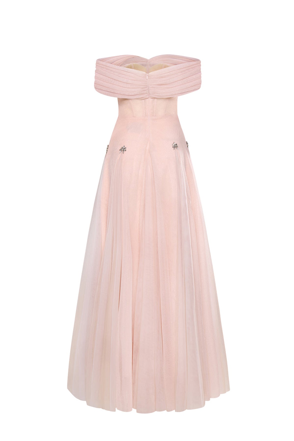 Iriséa A-line Corset Waist Tulle Ankle Length Dress