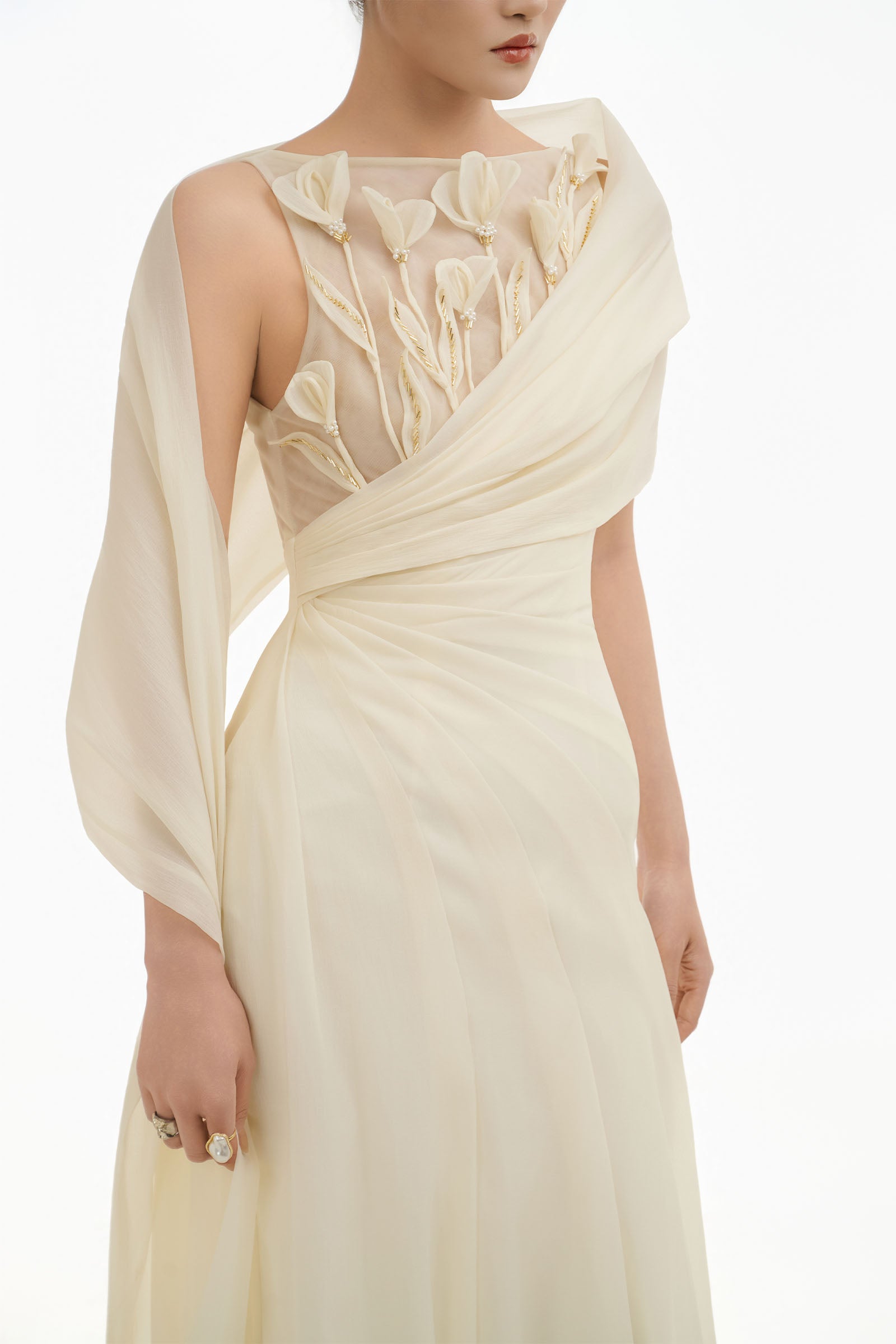 Lumina Draped Maxi Dress
