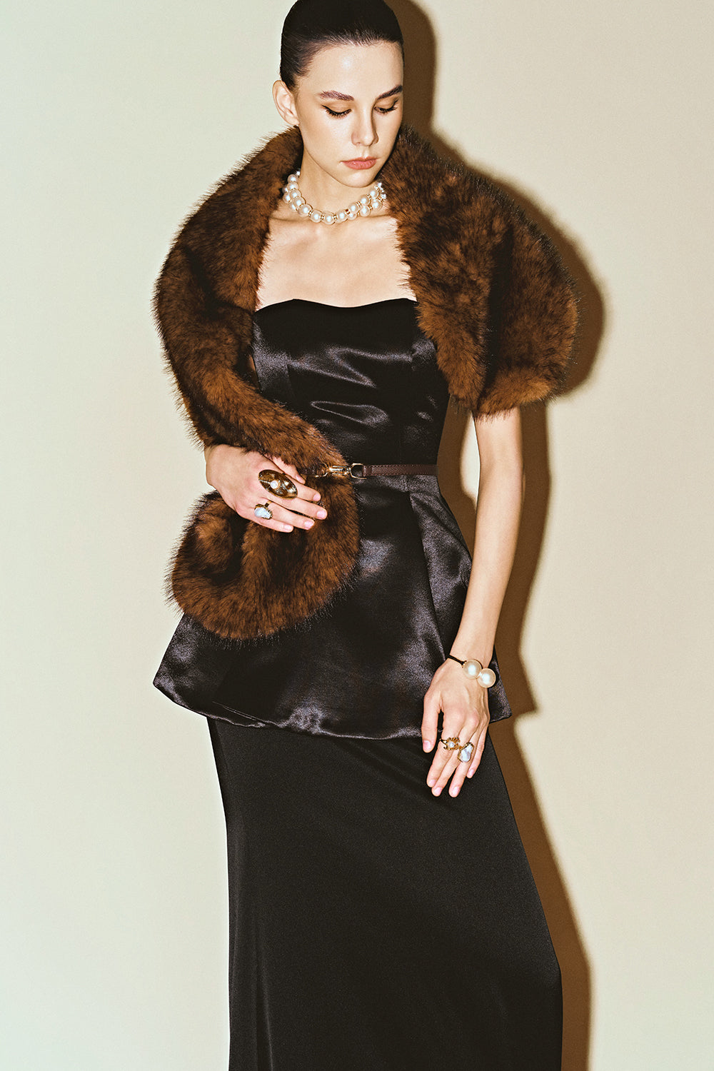 Nyx Straight Silk Skirt