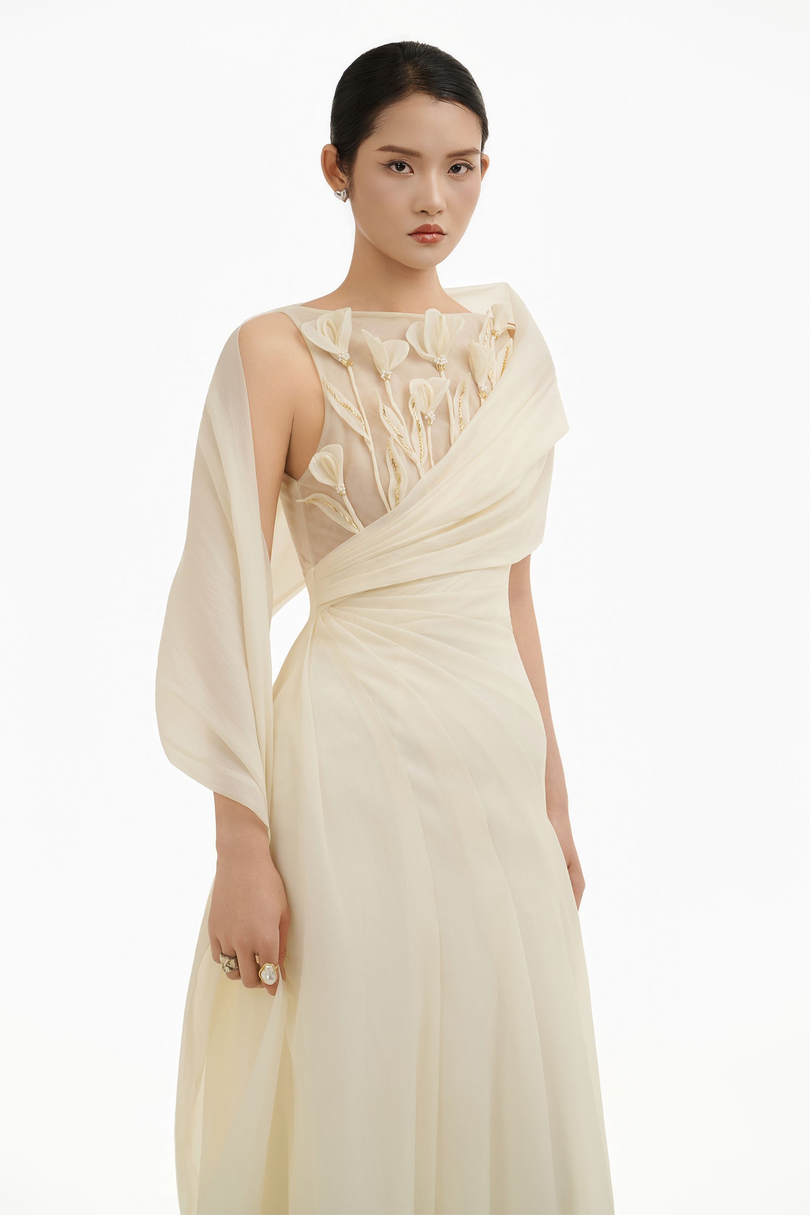 Lumina Draped Maxi Dress
