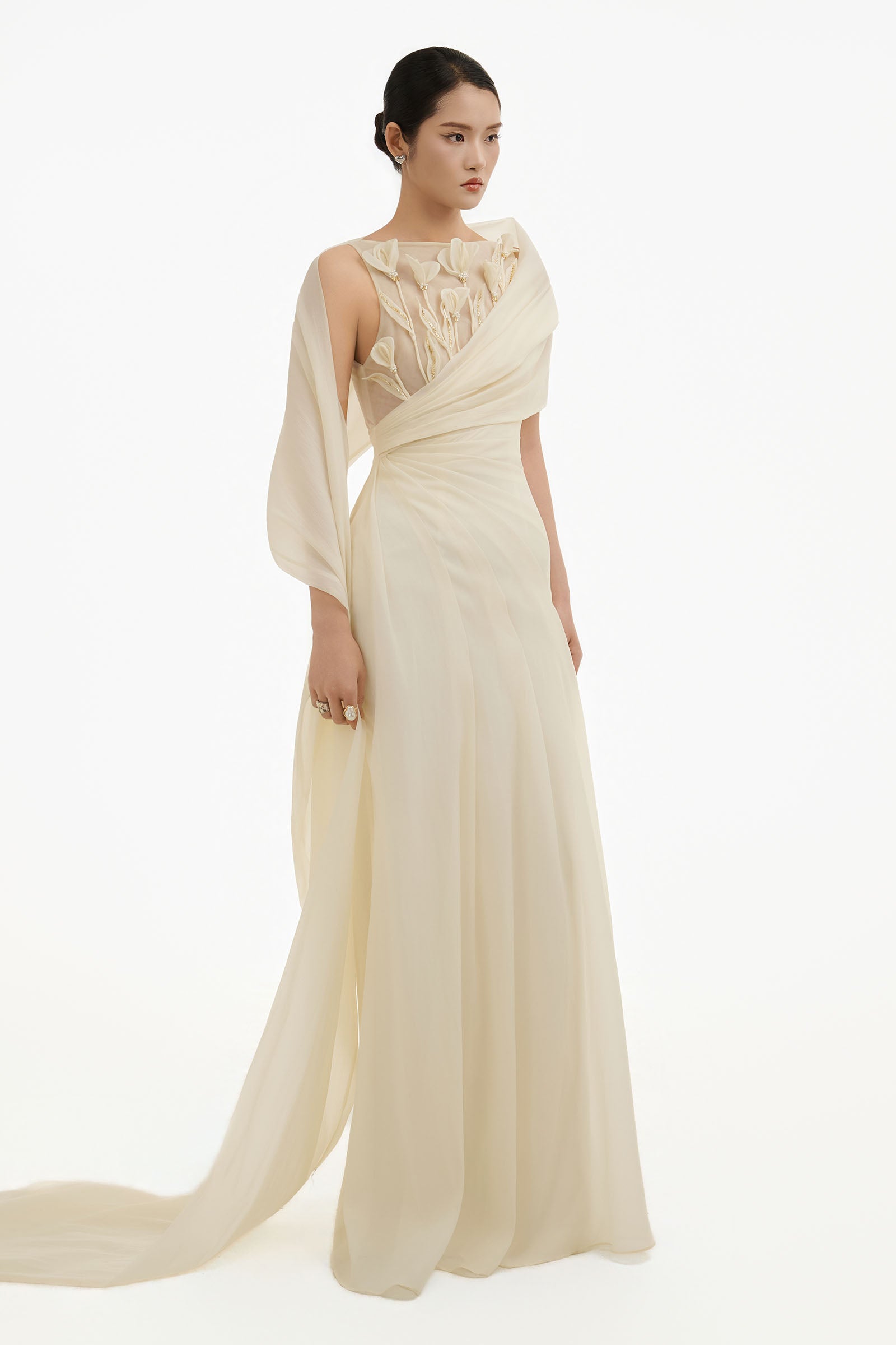 Lumina Draped Maxi Dress