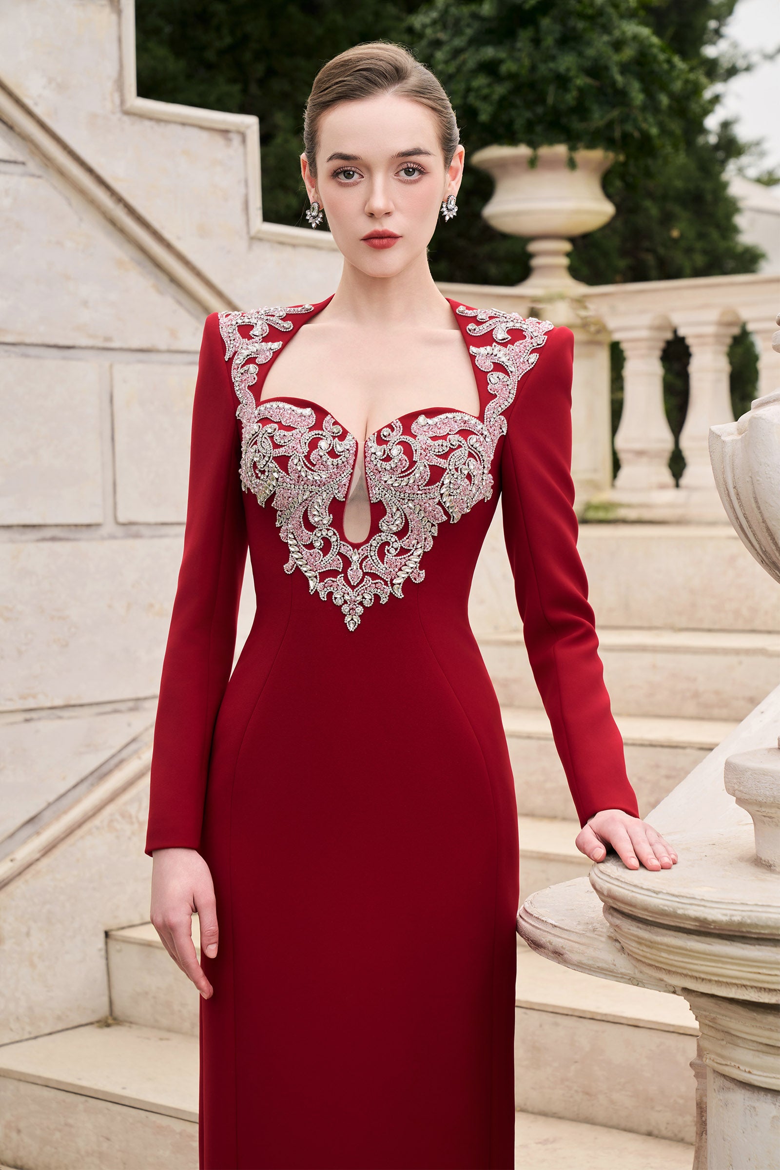 Eloise Trapeze Neck Maxi Dress