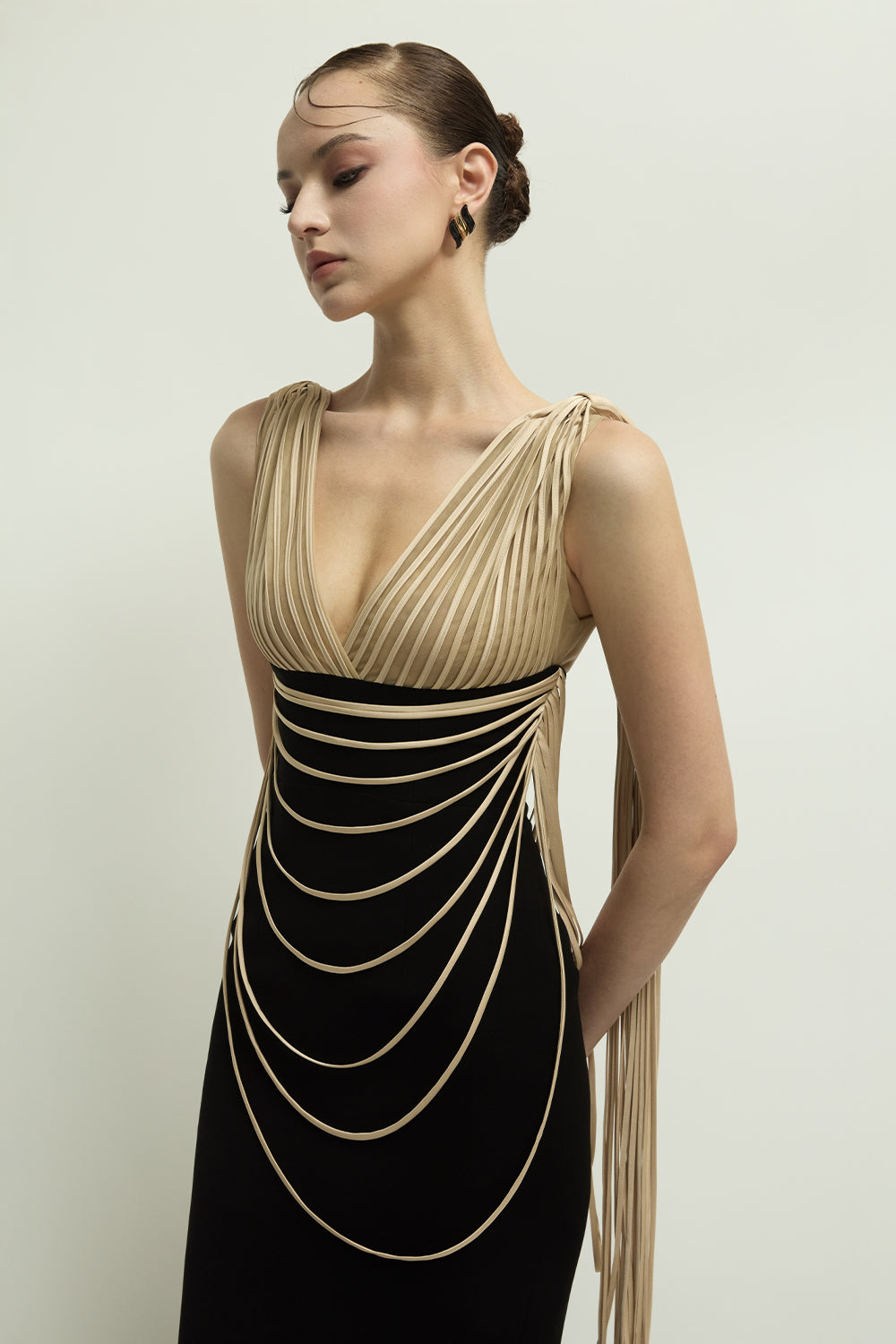 chain maxi dress EXCLUSIVE DESIGN LEOPARD CHAIN MAXI DRESS