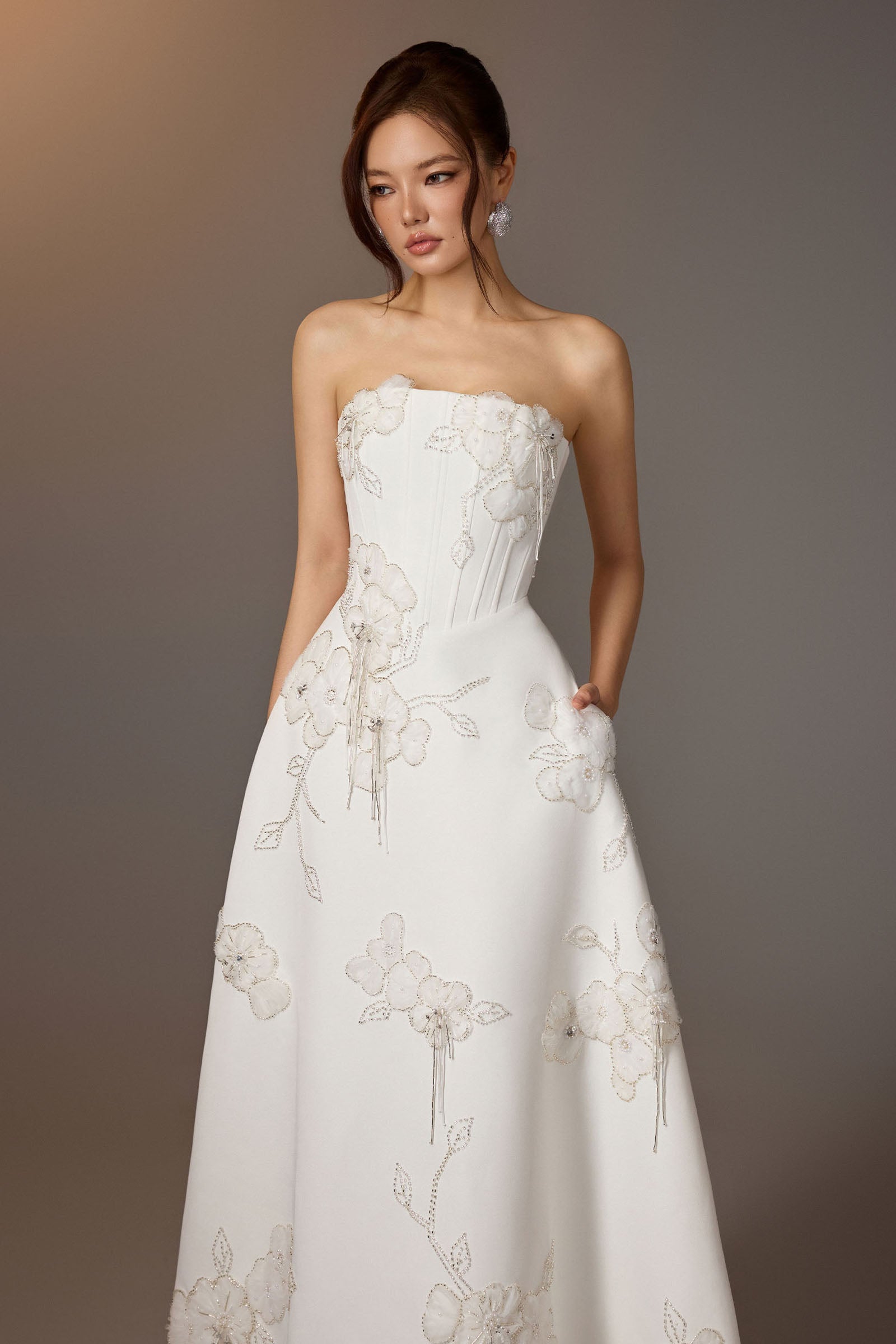 Thesa Straight Across Midi Dress