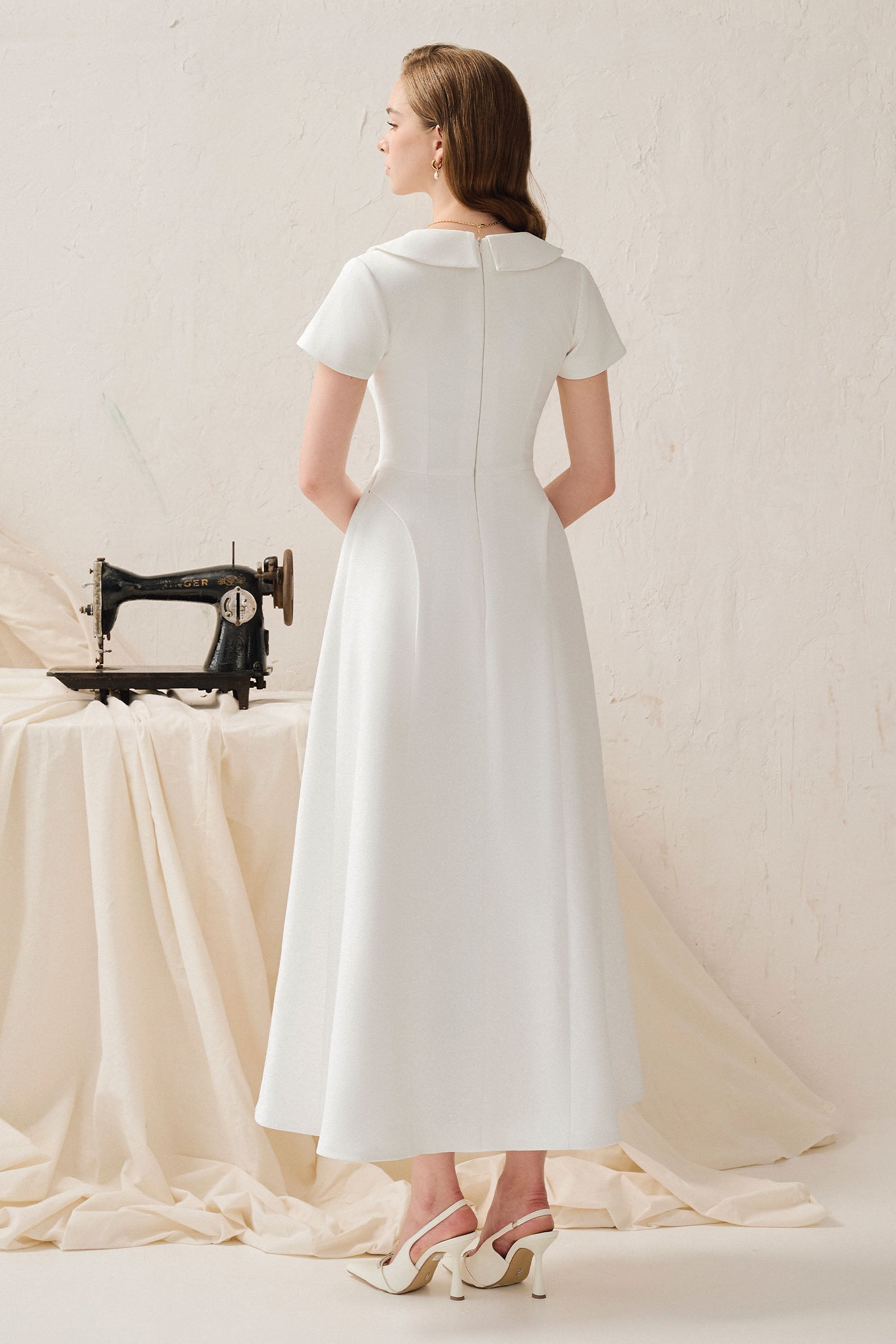 Sulien Button Midi Dress