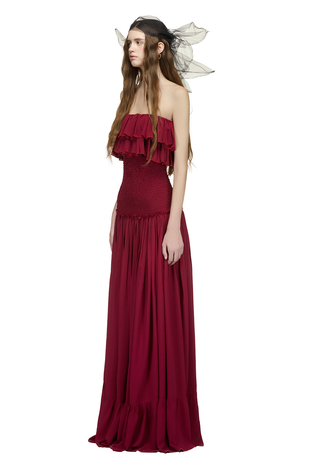Vael Ruffle Maxi Dress