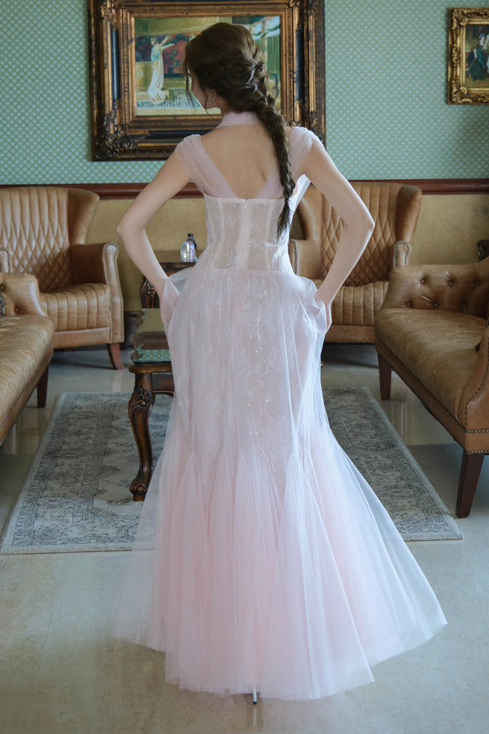 Rose Illusion Maxi Dress
